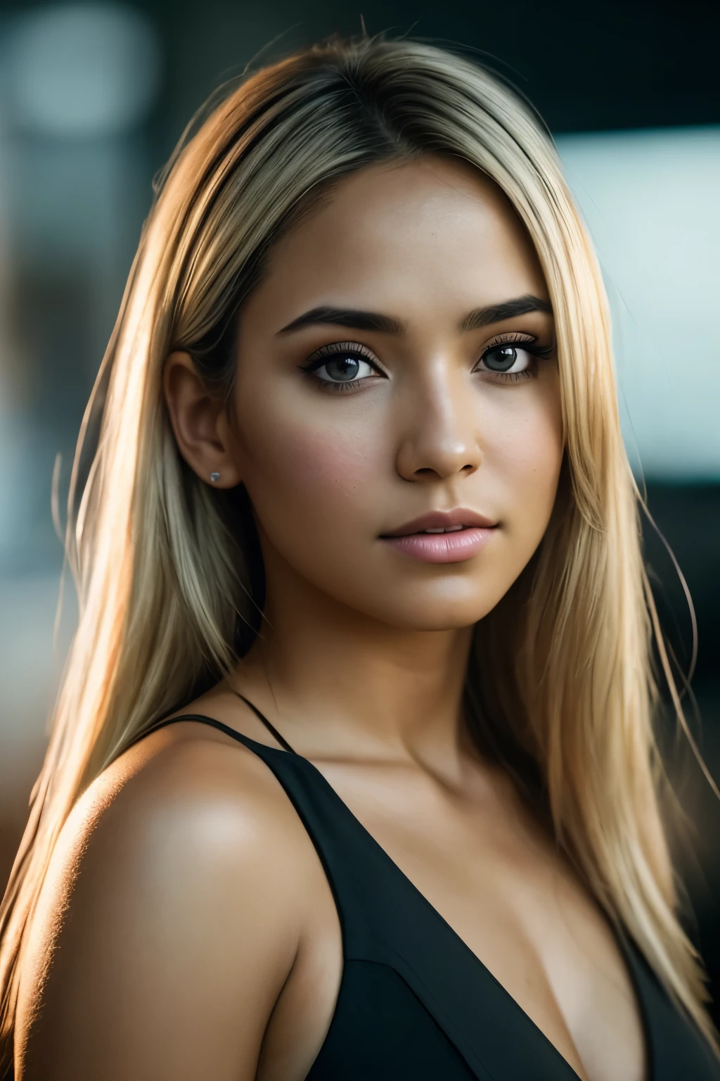 (tirando selfies, Aerial view: 1.4), (metade reta do tronco: 1.4), Foto de retrato de uma loira de 24 anos em formato RAW UHD (Mulher de olhos azuis claros) Caminhe pelo beco escuro, seios grandes,, Cidade noturna, (Saia de camiseta branca Crew Neck), (recortar), detalhes (Texturas! , cabelo! , glistering, cor!! , Imperfections: 1.1), olhos brilhantes altamente detalhados (Looking at the camera), DSLR lighting, SLR Camera, ultra-qualidade, nitidez, Profundidade de campo, Film grain (CENTRO DA CIDADE), Fujifilm XT3, claro como cristal, centro do quadro, rosto lindo, sharp focus, street lamp, neon lighting, Bokeh (mal iluminado), night time, (Night sky), poros detalhados da pele, pele oleosa, Bronzeado, detalhes complexos dos olhos, corpo todo, seios grandes