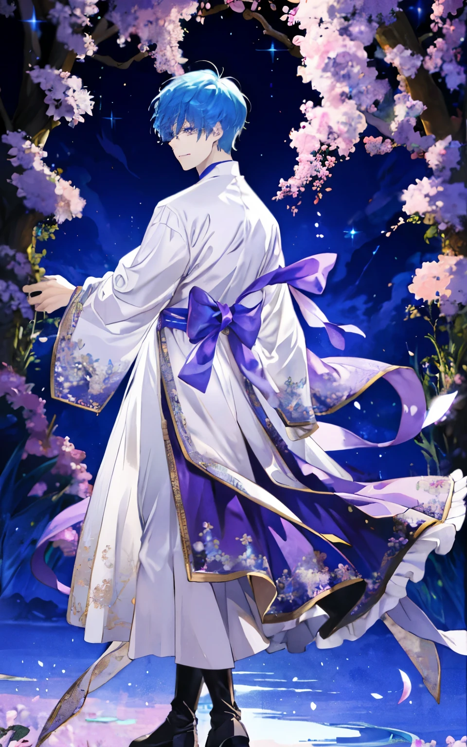 白と紫のBoy in dressの漫画の画像、boy with short light purple hair、 Prince of Amethyst、 official art、 Anime Prince、 MLP fan art、 official character art、 official fan art、 !!full body portrait!!、Magical Boy Style、 Hymn of the King as a Prince、detailed fan art、 magical aura, High resolution、 commission for High resolution、 wallpaper!、Boy in dress、 Boy in purple boots、Anime boy in a nice dress,