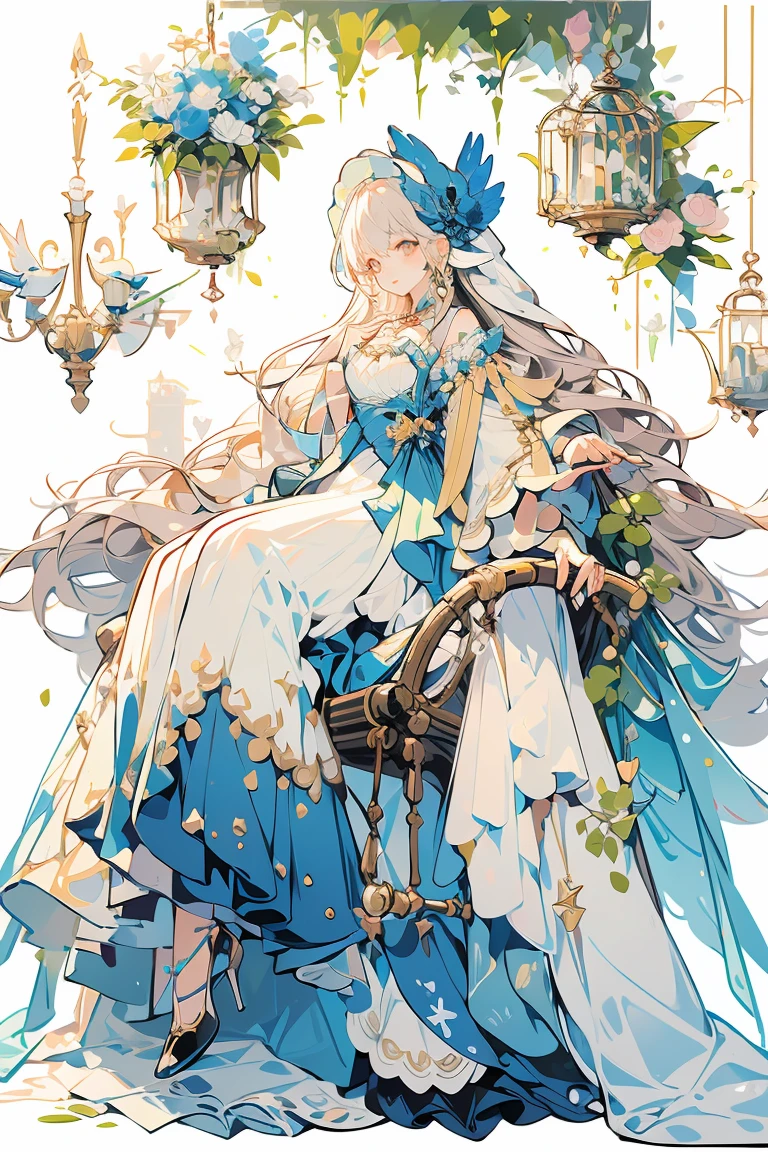 (masterpiece:1.2), best quality,PIXIV,fairy tale girl, 1 girl, brown hair, brown eyes, brown dress, lolita fashion, brown theme
