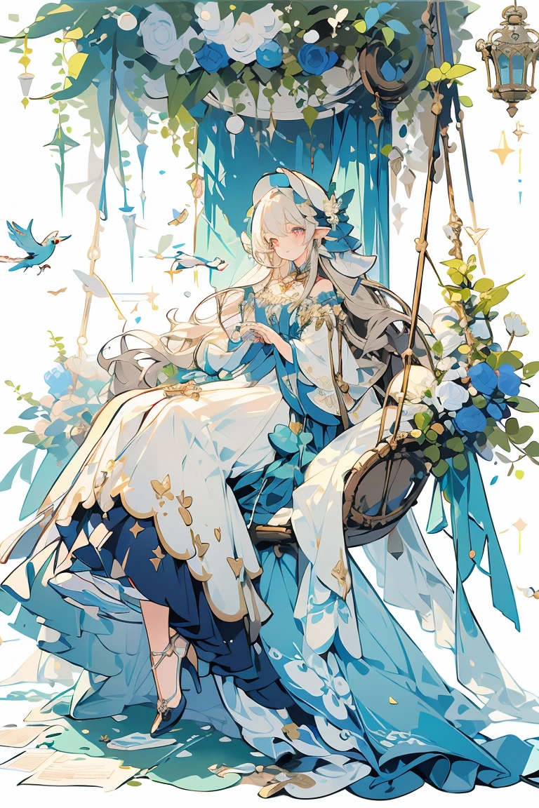 (masterpiece:1.2), best quality,PIXIV,fairy tale girl, 1 girl, gold hair, gold eyes, gold dress, ta fashion, gold theme