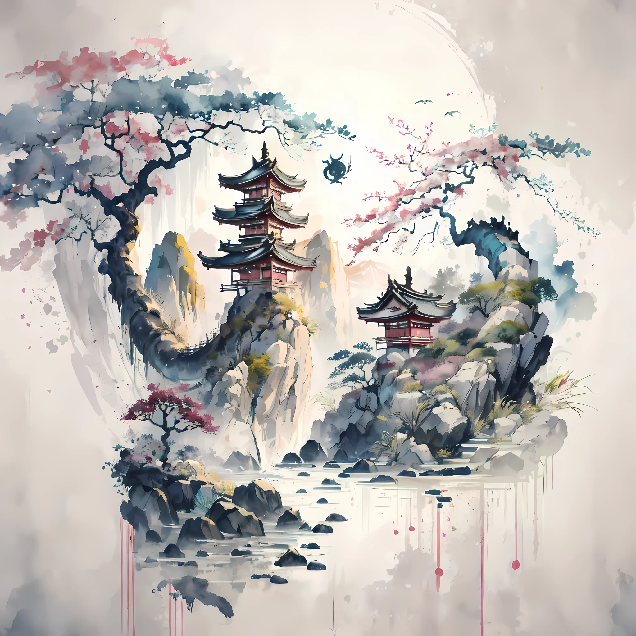 ridiculous , high resolution, Super detailed, (Children's Oriental Dragon Girl:1.3), (Dragon Yellow Antlers, dragon tail:1.2), The Girl and the Eastern Dragon,
rest, Fur-trimmed kimono, wide sleeves, loong pattern, red eye shadow,
rest, looking at the audience, happy, Cinematic pose, holding a fan,
rest, (nihonga, Ink painting), Year of the Dragon, (happy new year, Nogaru:1.2),
rest, Illustration translucent watercolor painting, With exquisite colors, subtle blend, fantastic quality
