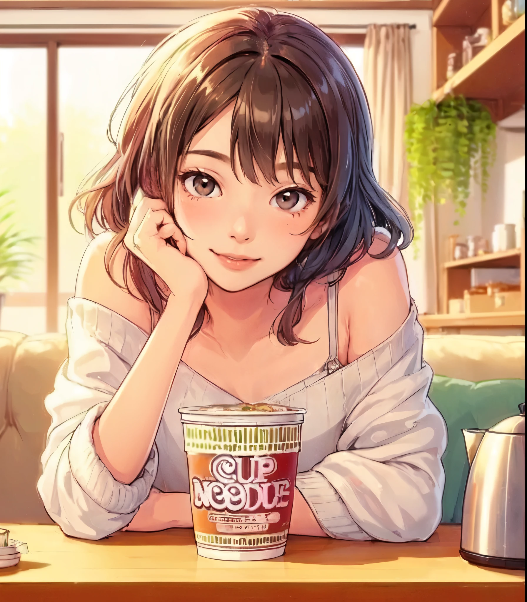nsfw,hyperrealistic anime,curvy gyaru,tanned gyaru,at home,dark brown hair,pov handjob,look at viewer,earring,(excessive cum on face),(holding penis in hand,licking a penis),off-the -shoulder patterned blouse,,at public restroom,(winking),