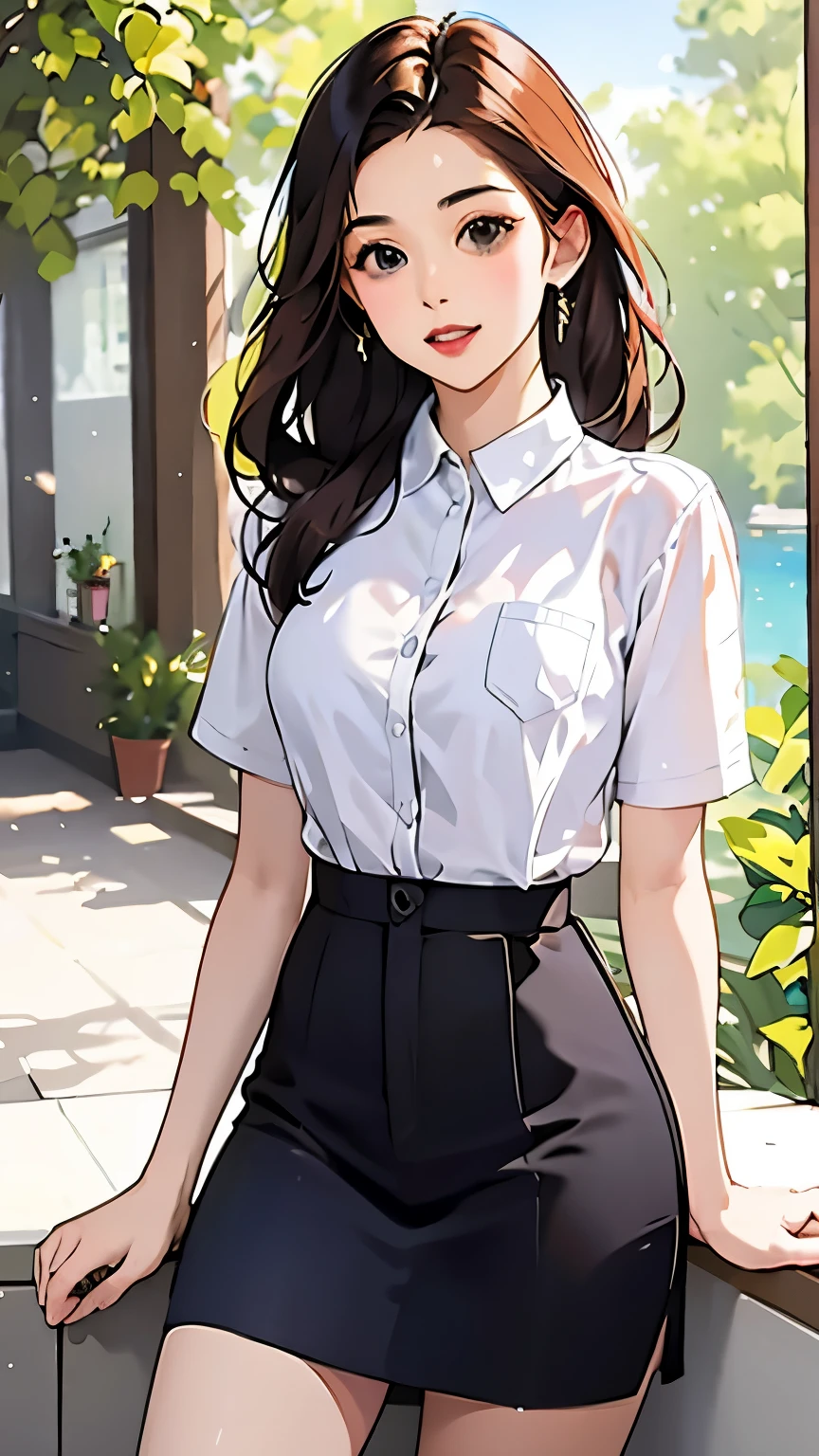 1 girl, (((at park))), (transparent white shirt), (wet shirt), (mini skirt), (pastel blue skirt), RAW photo, (photorealistic:1.37, realistic), highly detailed CG unified 8K wallpapers, 1girl, ((slender body:1)), (small breasts:1.3), looking at viewer, ((straight from front)), (HQ skin:1.2), (clean skin:1.2), 8k uhd, dslr, soft lighting, high quality, film grain, Fujifilm XT3, (full body:0.8) , tokyolagii , (bold glasses), full body in, perfect body, two legs, long legs, (wide waist:1.2), (big tigh:1.3), (deep cleavage:1.2), ((sad)), blushing, school corridor park