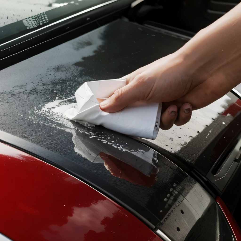 Cleans stains on car paint