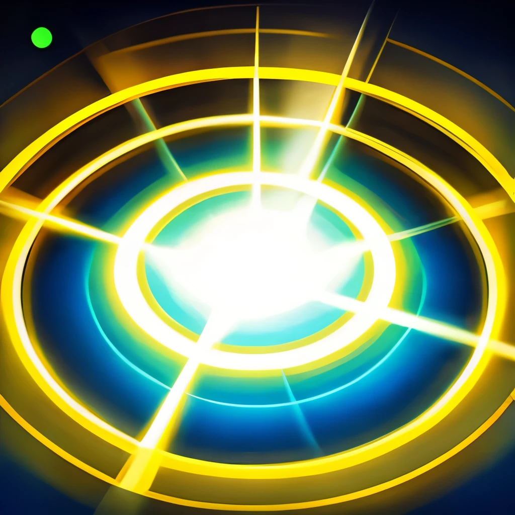 green glow,synchrotron radiation,blue halo,