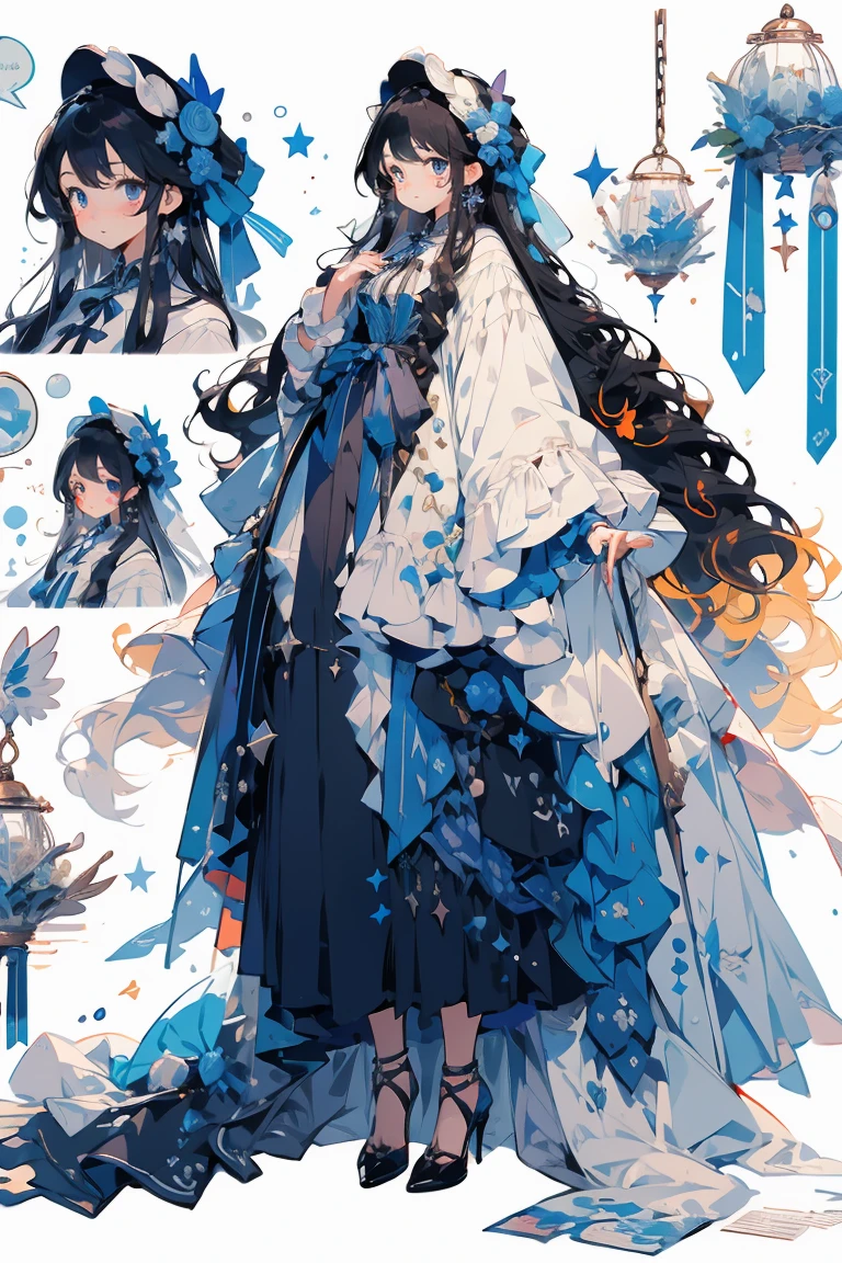(masterpiece:1.2), best quality,PIXIV,fairy tale girl, 1 woman, black hair, black eyes, black dress, ta fashion, black theme