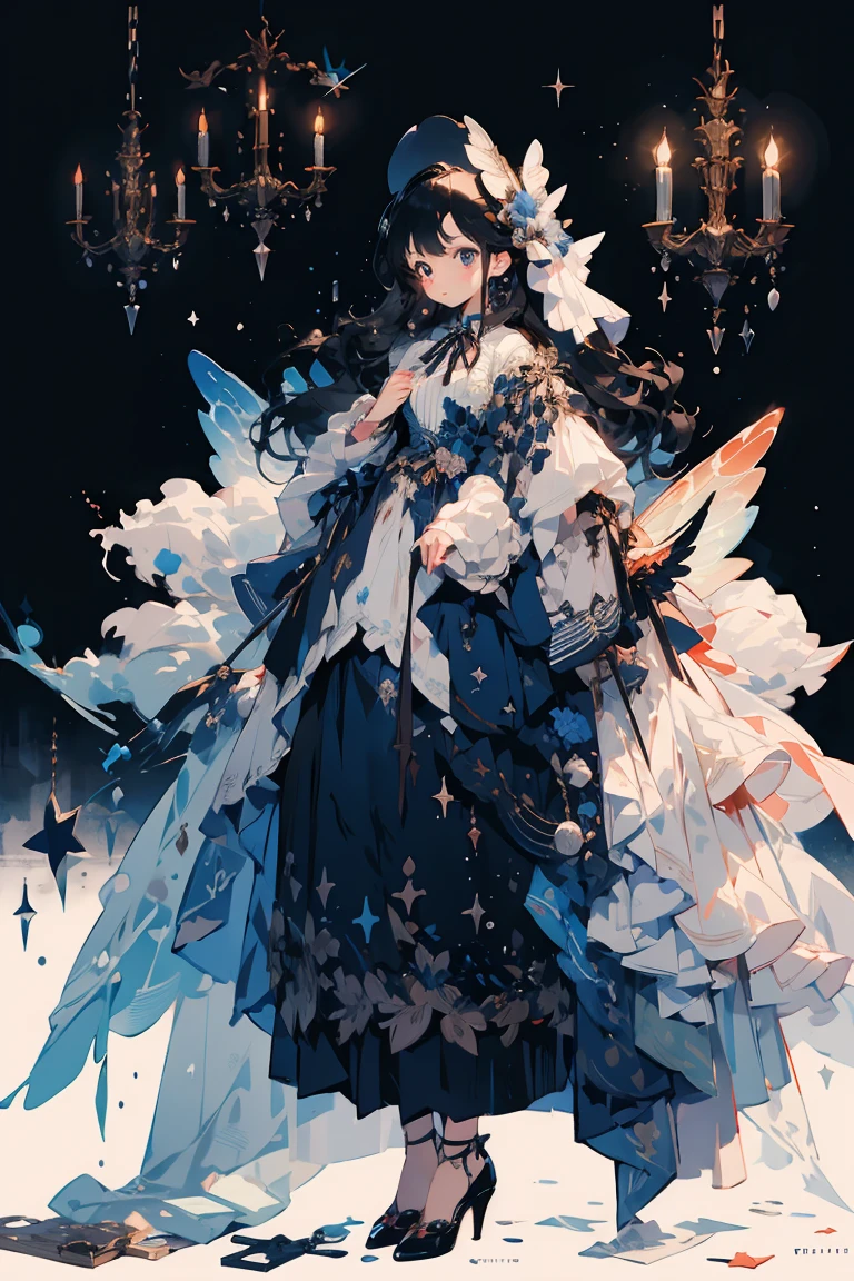 (masterpiece:1.2), best quality,PIXIV,fairy tale girl, 1 girl, violet hair, violet eyes, violet dress, lolita fashion, violet  theme