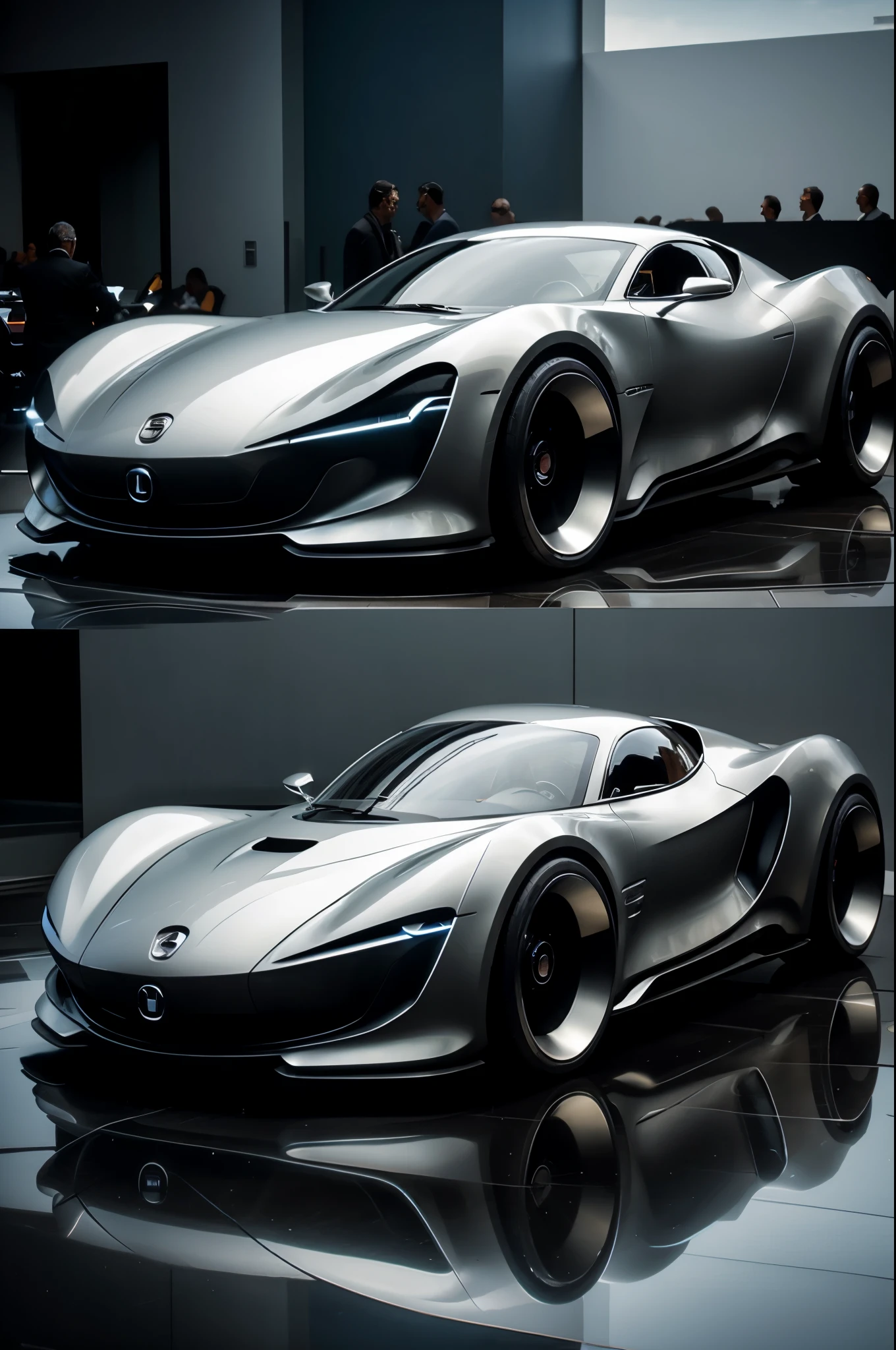 
a futuristic steath sports car, masterpiece