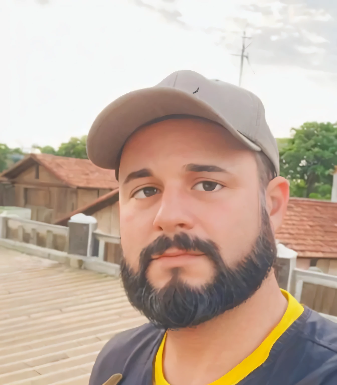 ,Branco,with cap and beard