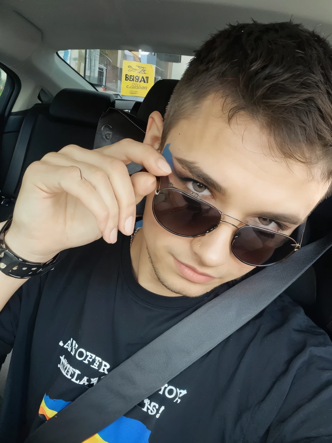 A gay man with makeup