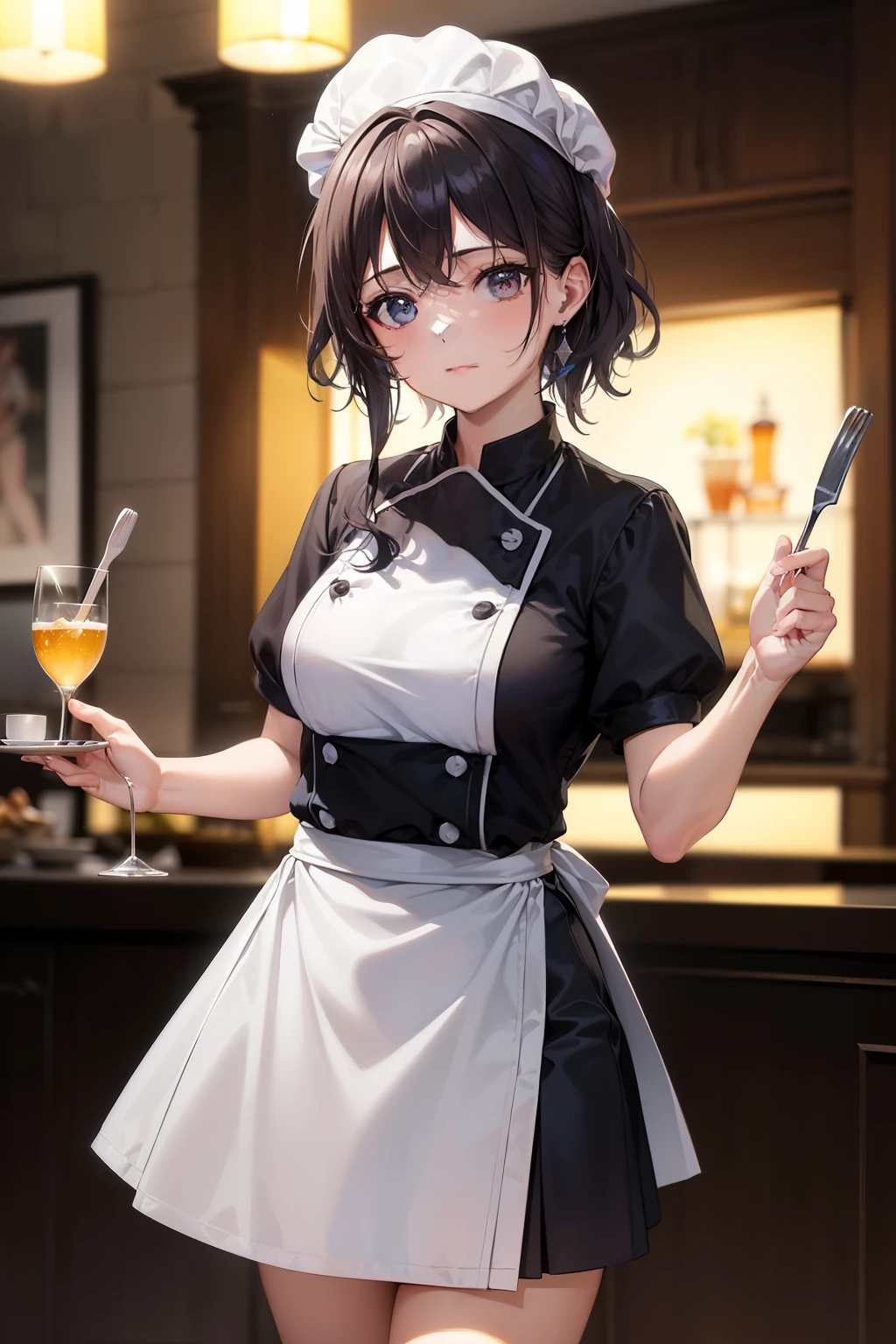 (Chef-d'œuvre, meilleure qualité:1.4), (Beau, esthétique, parfait, délicat, complexe:1.2), (Mignon, Adorable),
(Bokeh, profondeur de champ:1.2), 8K, HDR, unité, Fond d'écran,
(1fille, Seulement), Coloré, Des couleurs vives, lunatique, éclairage d'ambiance, (cinématique lighting), cinématique,
(Peau sombre, peau noire, ébène:1.2), Parfait