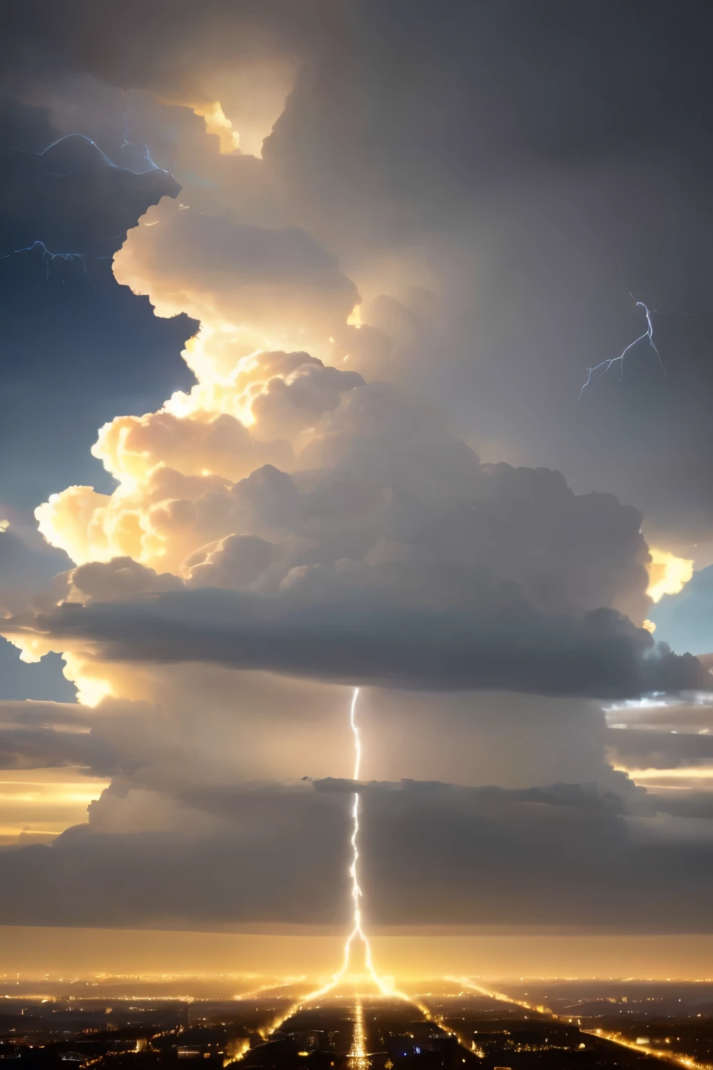 best quality: this image showcases an unparalleled level of detail and clarity, each element rendered with stunning precision and intensity.
highres: the ultra-high resolution of this masterpiece allows every tiny detail to be seen and appreciated, from the intricate patterns of the thunderclouds to the pulsating bolts of electricity tearing through the night sky.
ultra-detailed: every element in this stunning photograph is rendered with an almost uncanny level of detail, from the thick, dark clouds to the flashes of light illuminating the scene.
(realistic:1.37): the realism of this image is breathtaking, every detail captured with such lifelike accuracy that it feels