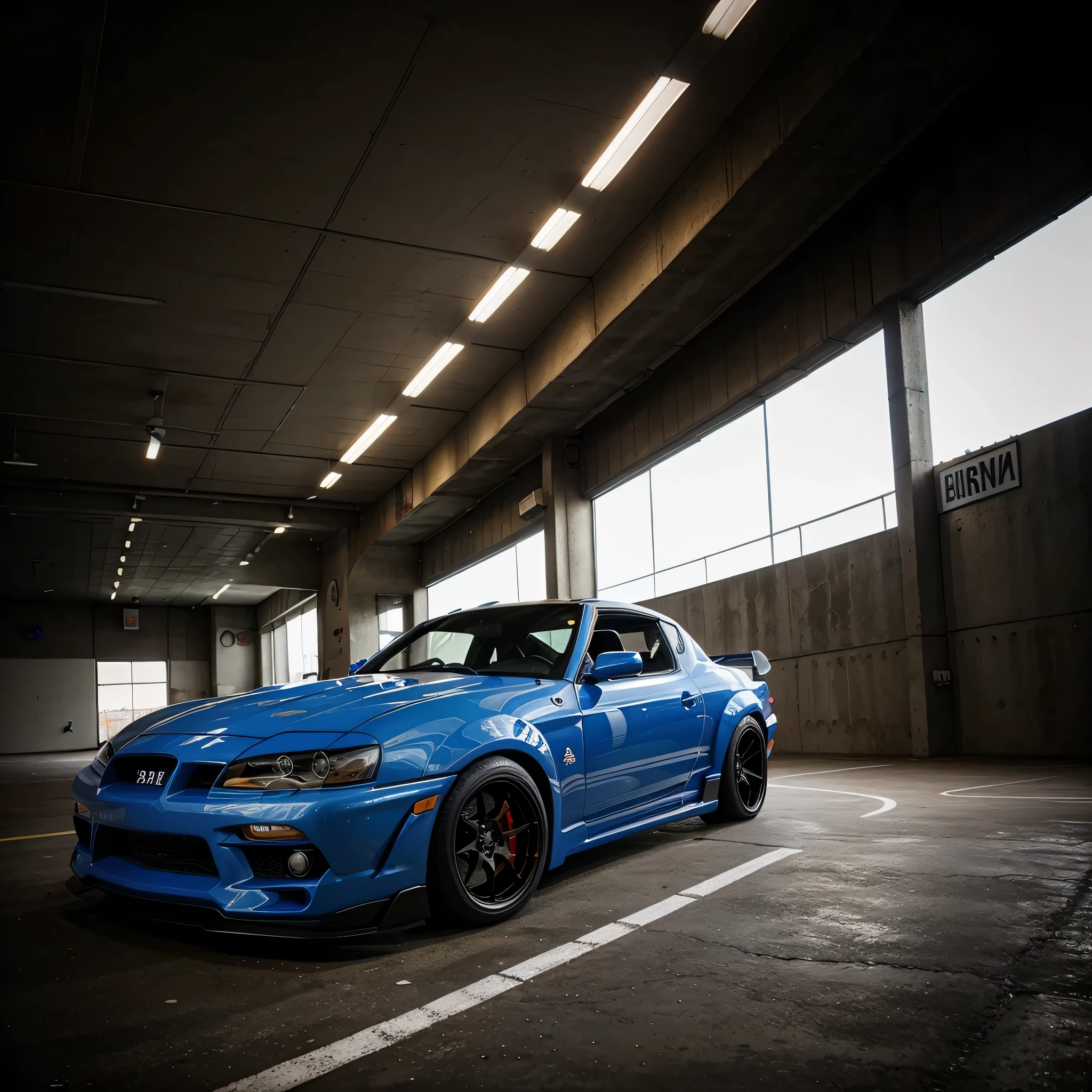 crie um papel de parede de um estilo de basquete modificado e edite supra, fundo em las vegas, cor do carro vermelho