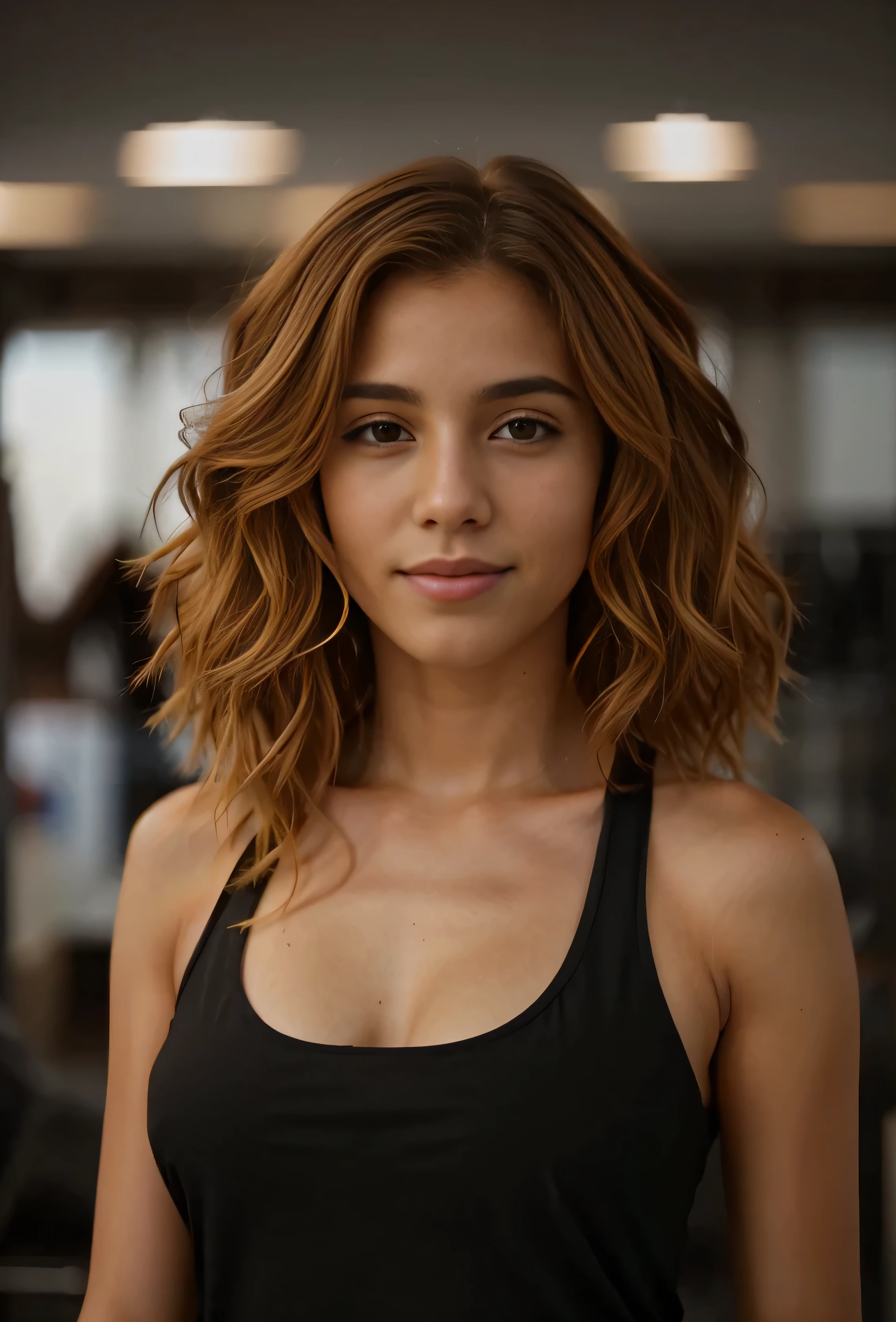cabelo claro de tom de gengibre corpo inteiro e no fundo uma praia nordestina do brasil