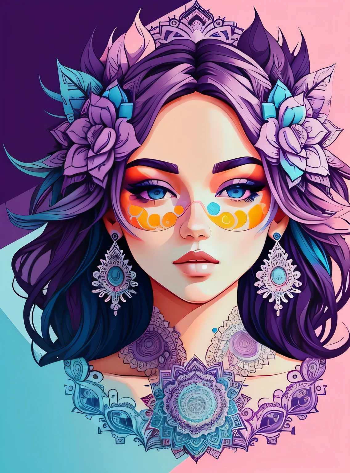 Lindo mandala, lilac sky, estilo de arte pop, Yang08k, Lindo, colorida,
obras-primas, maximum quality, melhor qualidade, arte oficial, Lindo and aesthetic,
