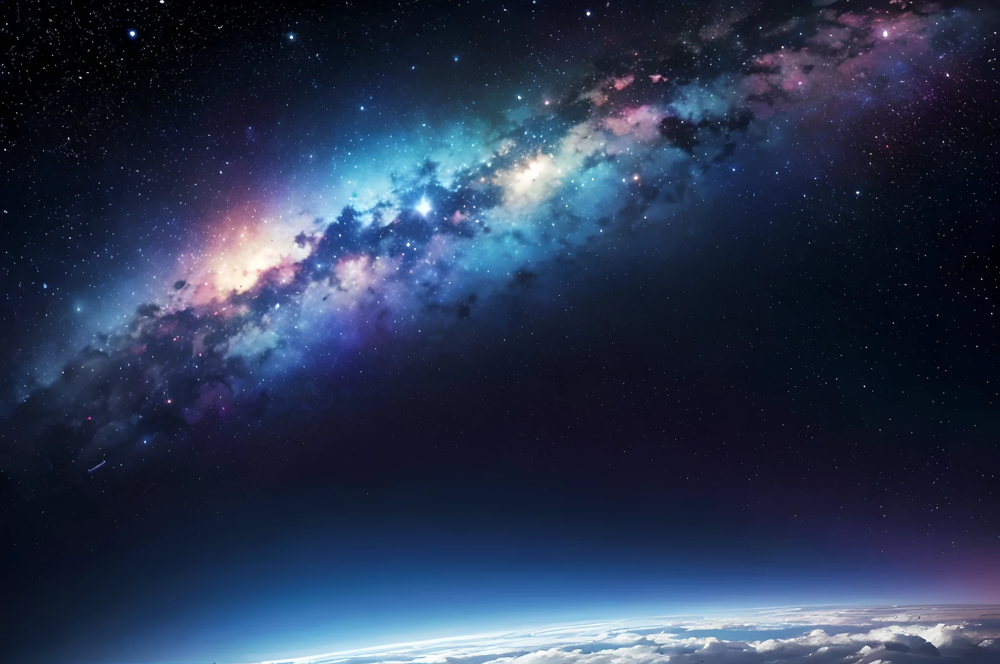 space, colorful galaxies and nebulas, estrelas
