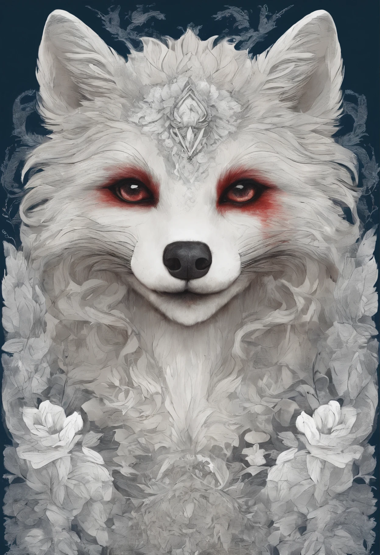Bloody Arctic fox is with you