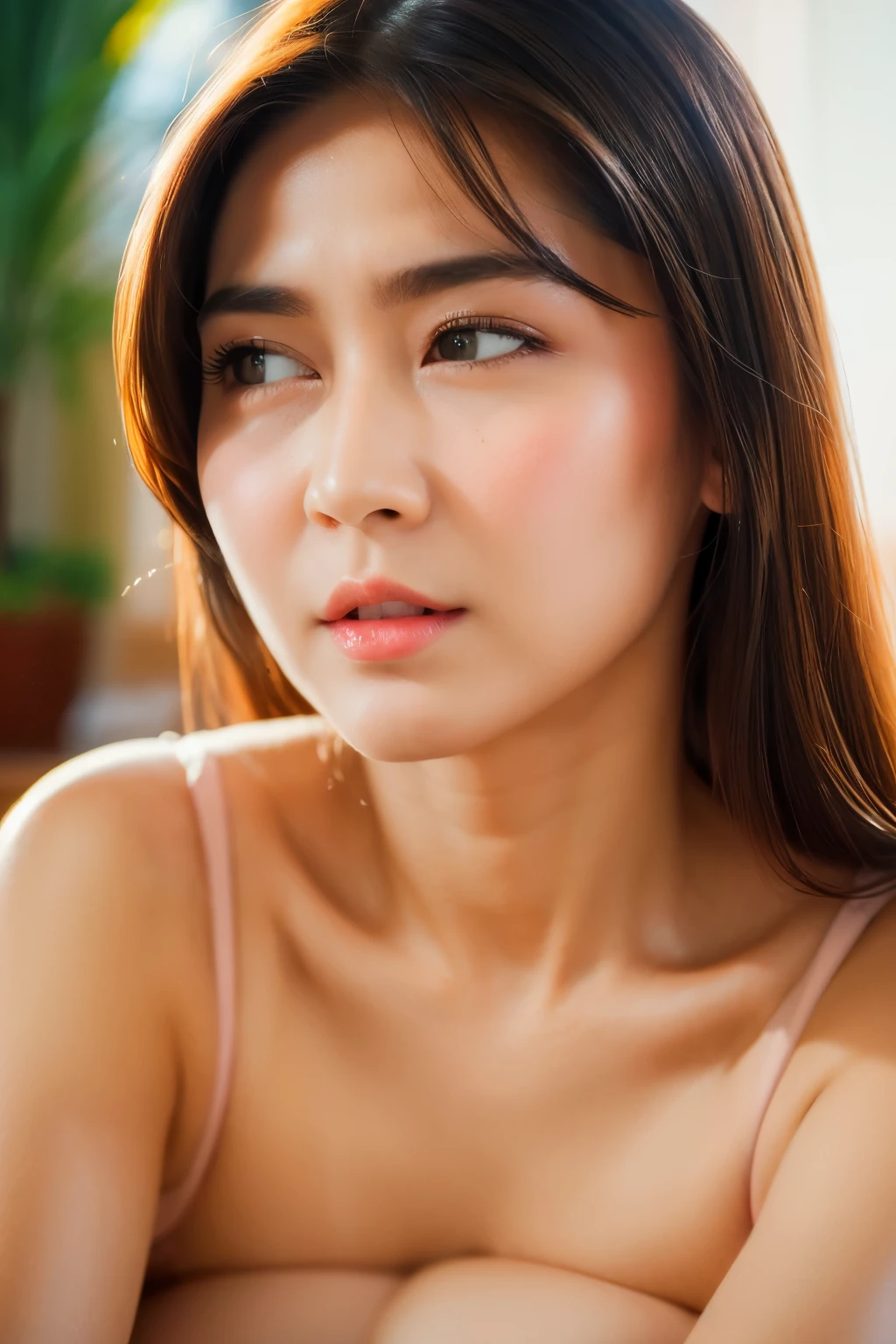 looking at viewer, front view, long hair, (detailed face), at bedroom, (siting pose), tempting pose, showing vagina pose, sexy pose, (nude), (naked), mouth closed, 1 girl, 20yo,Young female,Beautiful Finger,Beautiful long legs,Beautiful body, Beautiful Nose,Beautiful character design, perfect eyes, perfect face,expressive eyes,perfect balance, (looking at viewer), official art,extremely detailed CG unity 8k wallpaper, perfect lighting,Colorful, Bright_Front_face_Lighting,White skin, (masterpiece:1.0),(best_quality:1.0), ultra high res,4K,ultra-detailed, photography, 8K, HDR, highres, absurdres:1.2, Kodak portra 400, film grain, bokeh:1.2, lens flare, (vibrant_color:1.2),professional photograph, (Beautiful,huge_Breasts:1.4), (beautiful_face:1.5),(narrow_waist)
