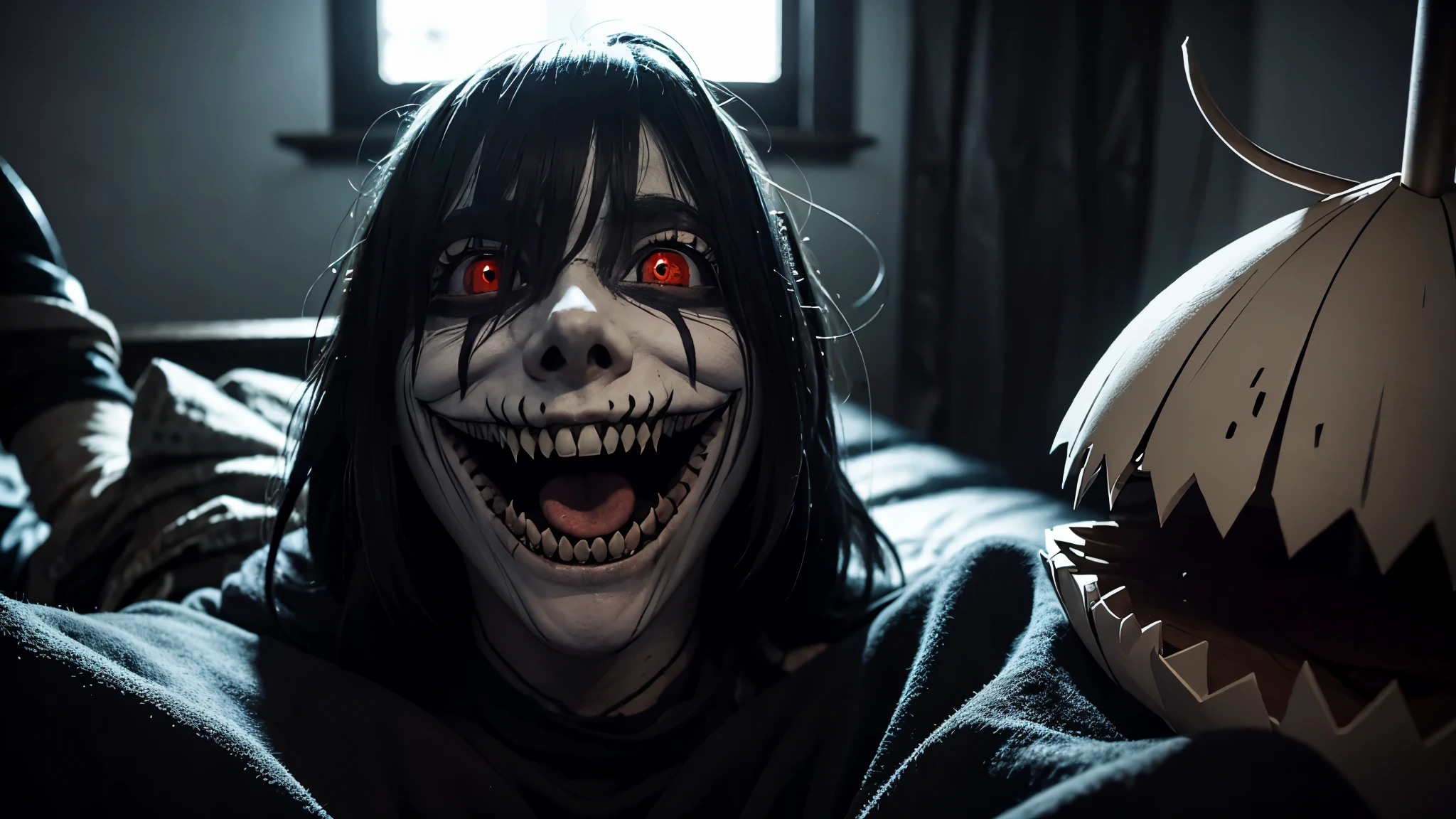 Laughing Jack from the Creepypasta dark room