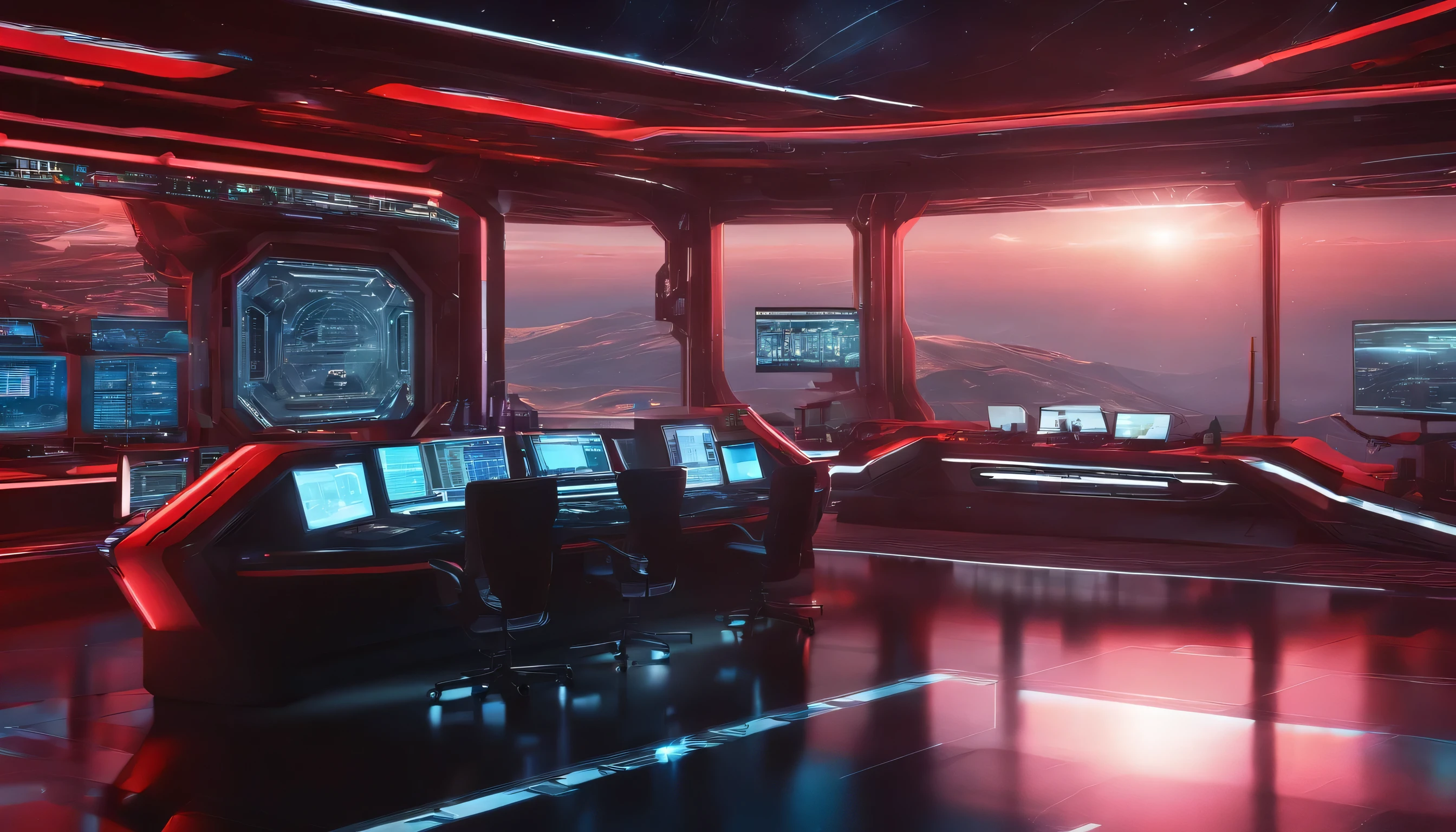 inside a spaceport control room, display reflection, sound alarm, red light, male in control room, realism, super detail, ultra hd, metallic texture, metal wear, cinematic lighting, concept art, futurism, high detail, cinematic lighting, close up