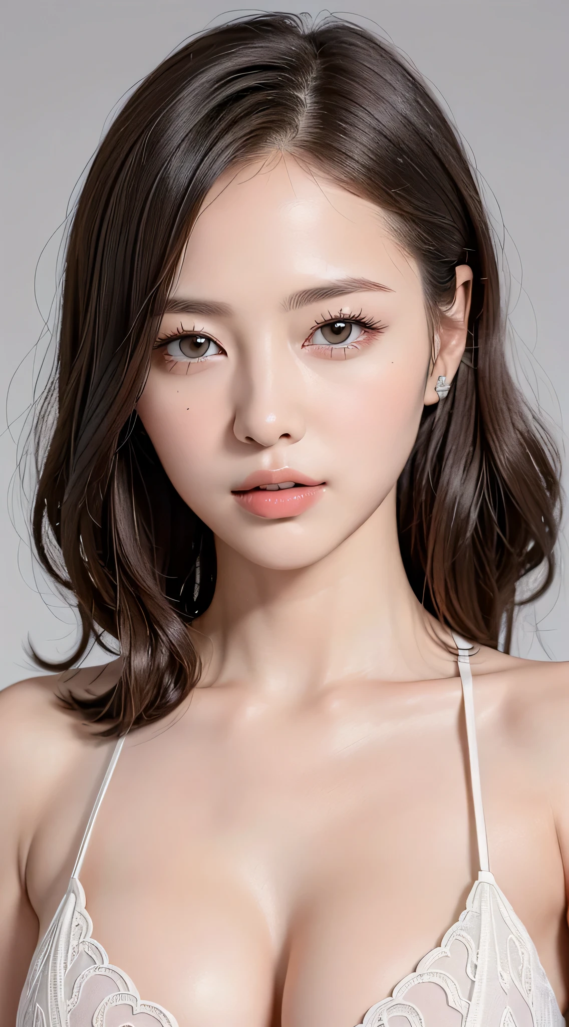 ((highest quality, 8K, masterpiece :1.3)), 1 girl, Pretty woman highlighting her slender abs :1.3, huge breasts :1.2, seductive pose, super detailed face, highly detailed lips, fine eyes, double eyelid