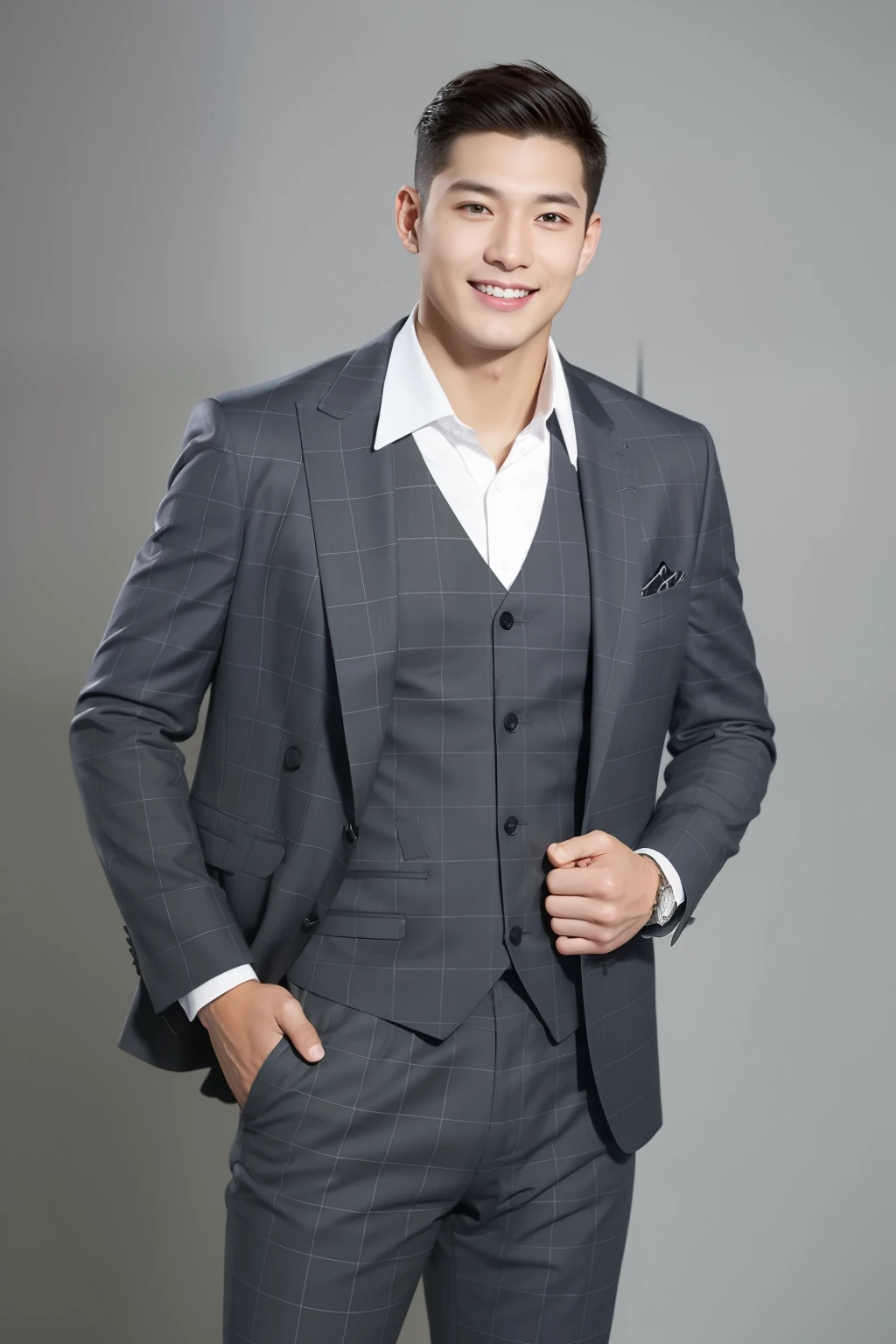 Brown suit、 20-year-old refreshingly handsome new employee、 (Super cool S-class guy in a suit)、 Japan boys at 20 years old、 businessman、 Ultra-luxury suits、 s Office、 Stand in a suitSYoung handsome man、 Full body photo、 (Highly detailed photos of CG Unity 8K)、 (A highly detailedSHandsome man in class)、 (Photo Real)、 ((top-quality))、 ultra-detailliert、 (masterpiece)、 An ultra-high picture quality、 tall、 viewer、 Gentle man、 Very beautiful hair、 Shorthair、 Bright photo、 Handsome like a model、 Handsome like an idol、 Luxury Watches、 Cool belt、 japanes