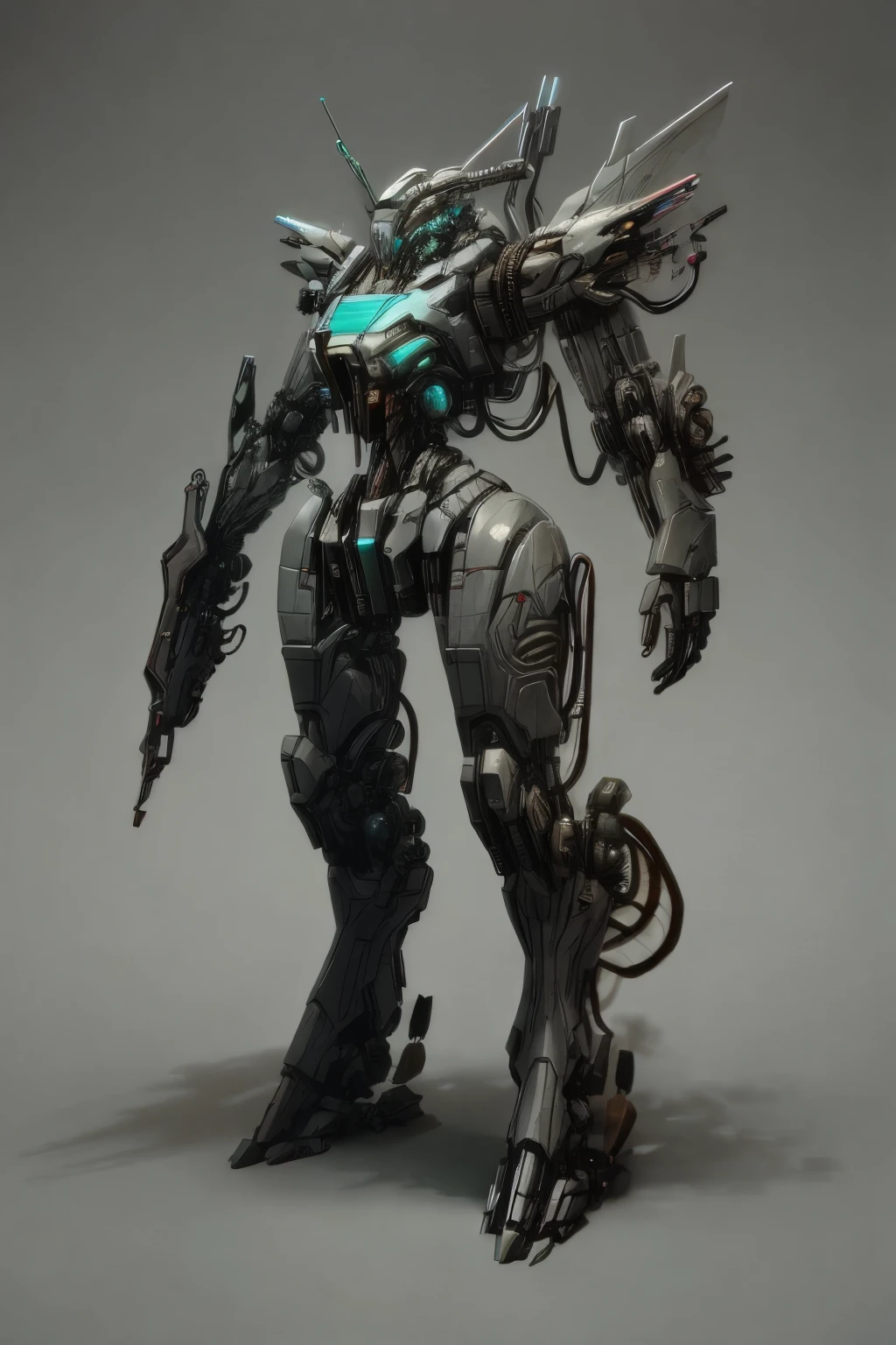 um close up de uma mulher em um terno com uma espada, girl with mecha cybernetic armor, mecha feminina, robot mecha female dragon head, sleek mecha female dragon head, biblical female android, terno mecha, trends in cg society, de um lindo warframe feminino, vencedor do concurso central zbrush, obra-prima da sociedade cg, trends in zbrush central