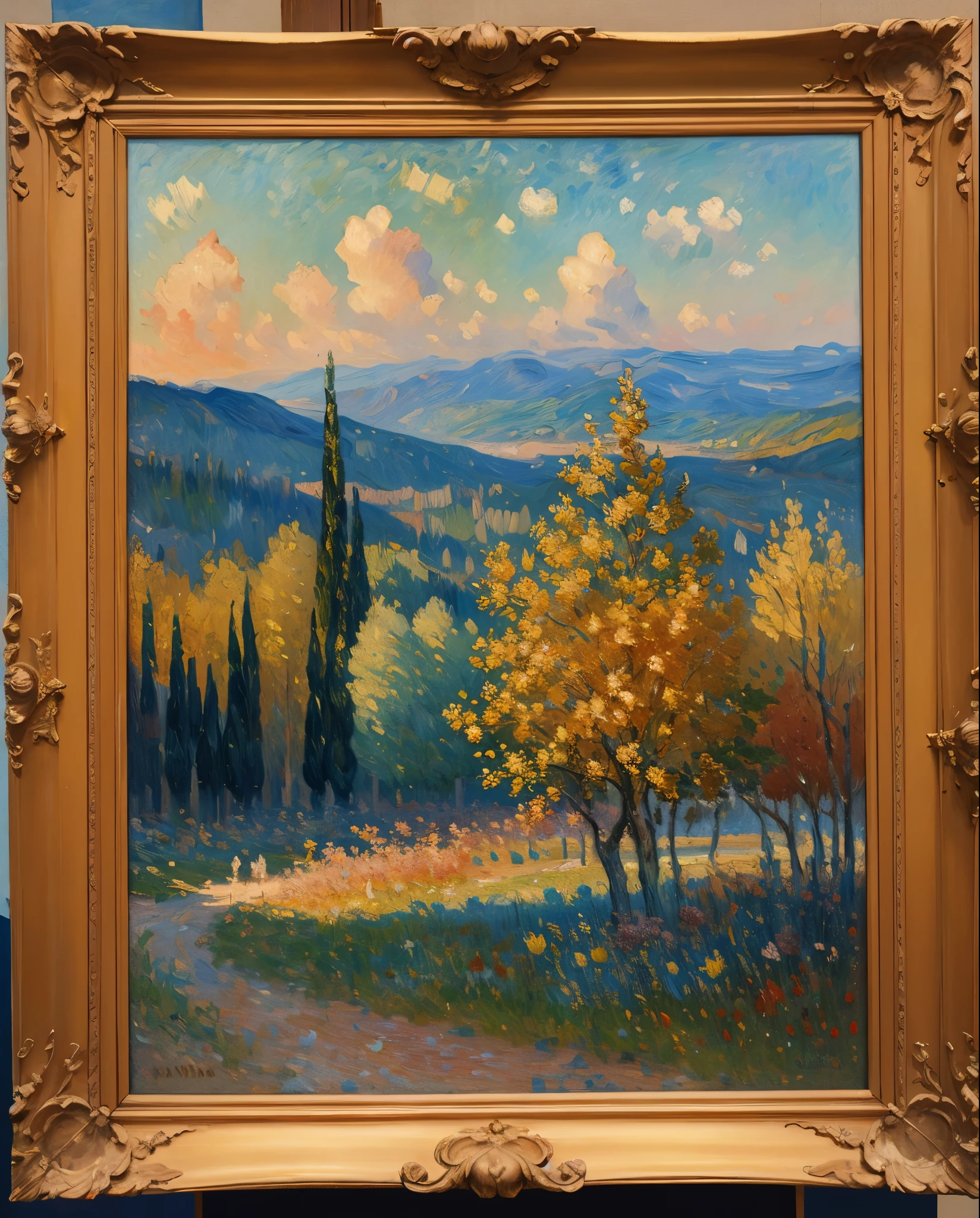 Oil on Canvas Artist, Masterpiece, (Impressionist Oil: 1.4), Illustration: 1.2, Landscape, Abstract Art, Color Block Style, Intricate Detail,