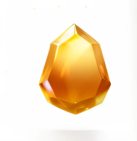 a close up of a Kaneko diamond on a white background, Made with adobe illustrations, Kaneko, of Crystal Gems, 2D 3D Shape Logo, mining, Topatritos, crush, Kaneko elements, Created in Adobe Illustrator, Jilic, bronze, Kaneko medal, Game icon resources, high-end, Kanekoen theme, liquid translucent amber, has Kaneko  切面清晰，Smooth