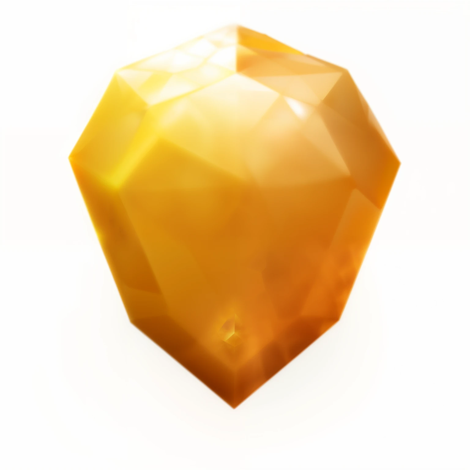 There is a picture of a yellow and white hexagon, yellow crystal gem, crystal, clipart icon, vector icon, Hexagon in front of the sun, Kaneko, Made with adobe illustration, topaz, game icon, crystal material, low polygon, Hexagon blocks sunlight, glowing amber, crystalline, hexagon, Polygon art