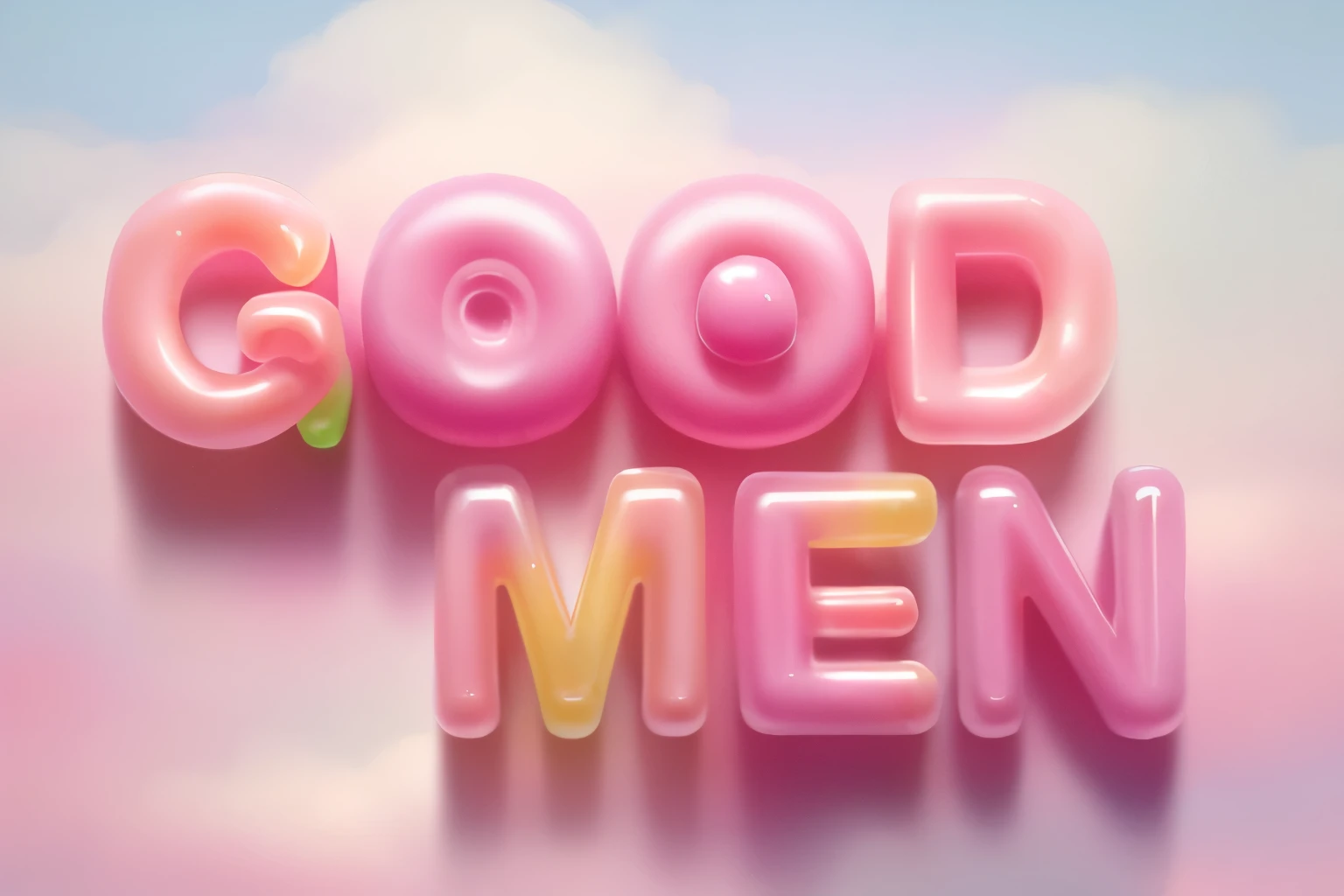 masterpiece, best quality,gummies,colorful,Q-elastic texture,Pink undertone,Lovely clouds