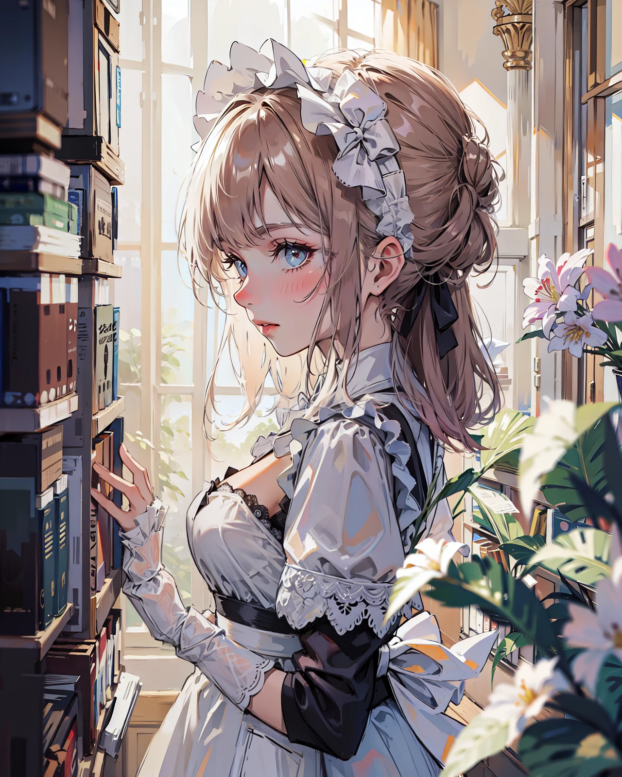White maid outfit