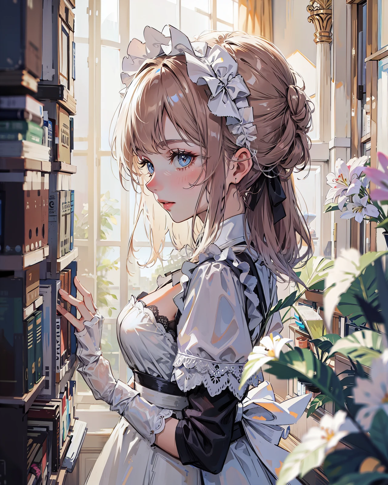 White maid outfit