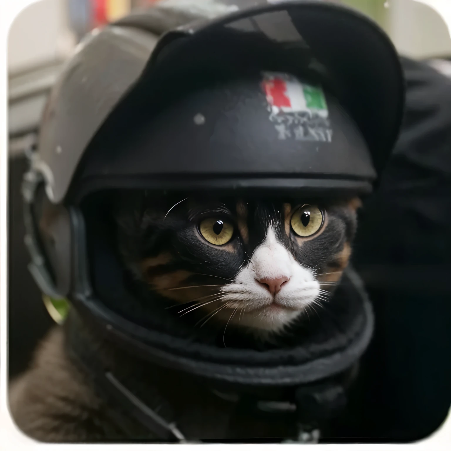 Change to a cute expression cat