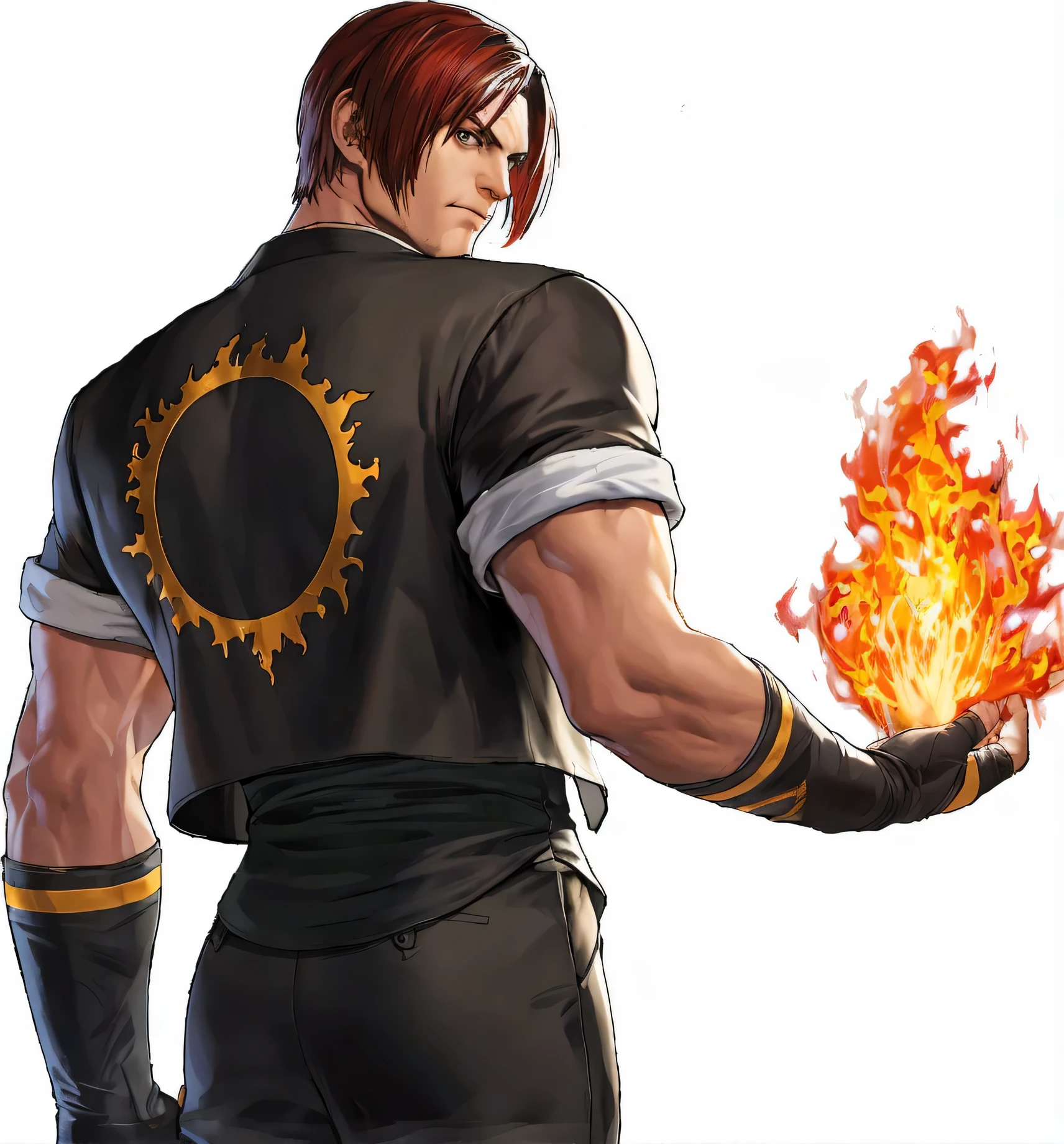 king of warriors，two-dimensional，male，Blood，struggle