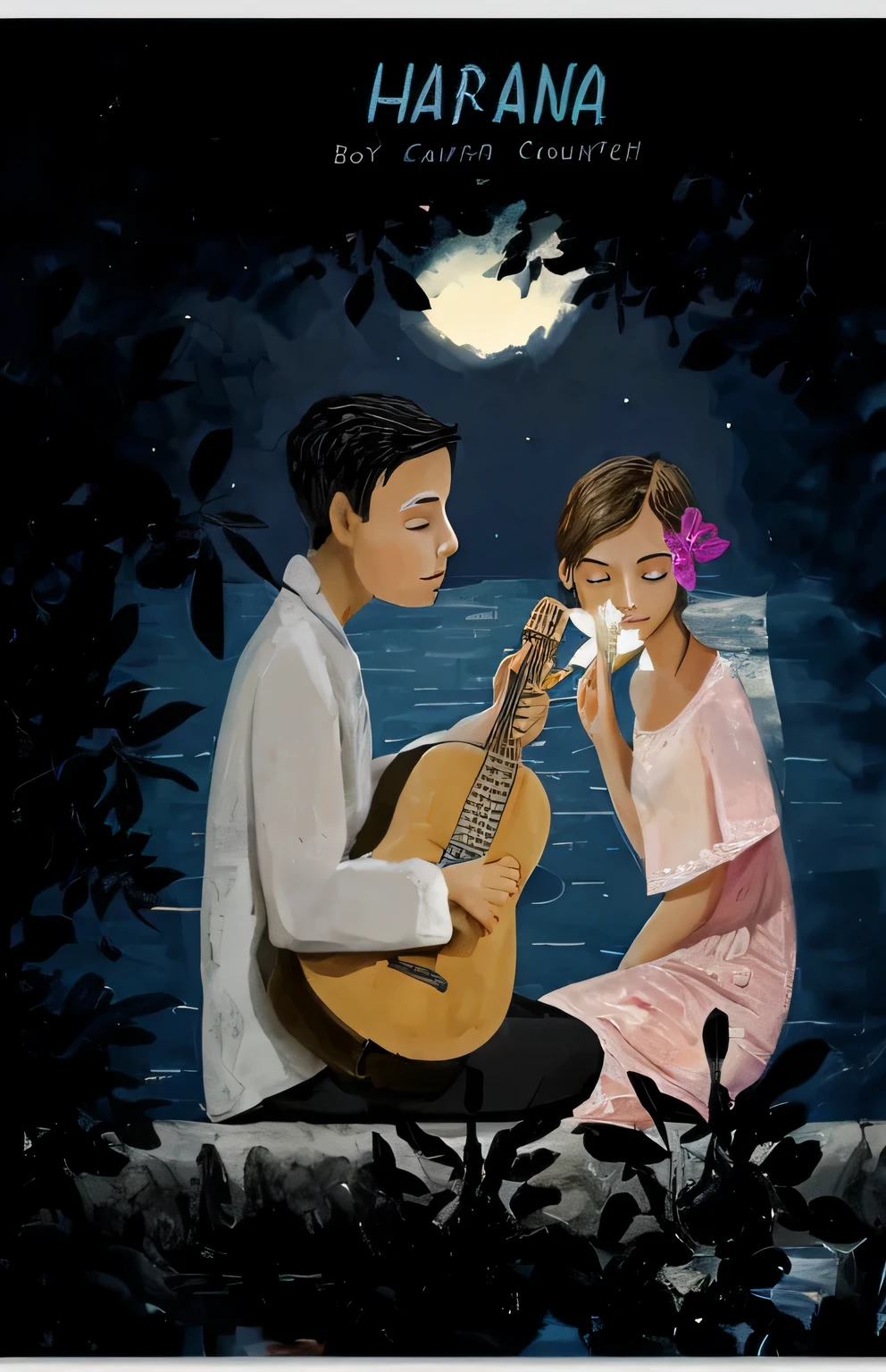 boy and girl sat on a river courtship