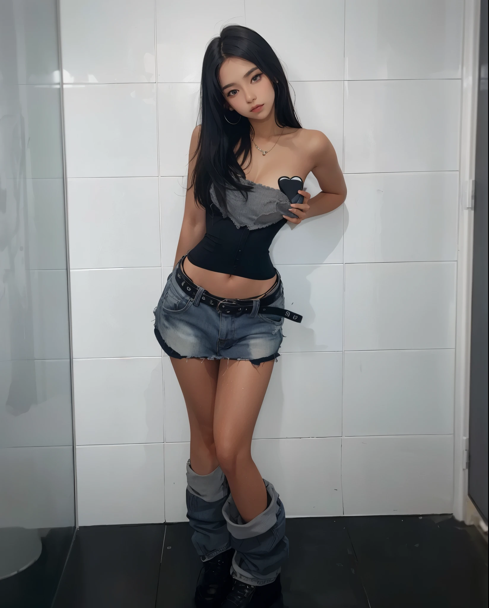 Hermosa piel detallada, cuerpo detallado, hermoso cabello detallado