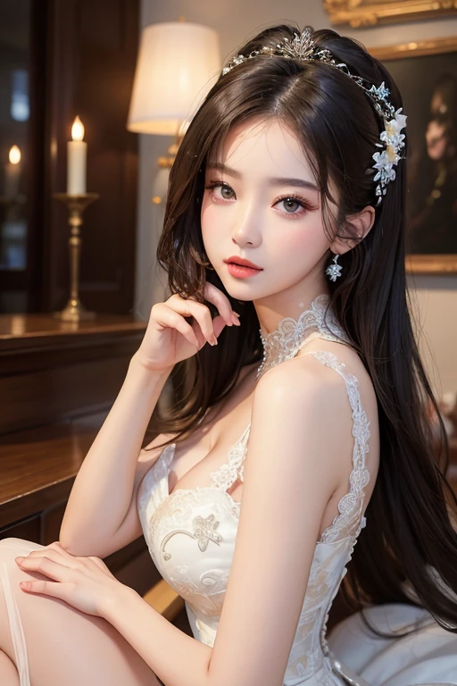 ((best quality)), ((masterpiece)), (detailed), perfect face,sexy dress, dress, kimhee3