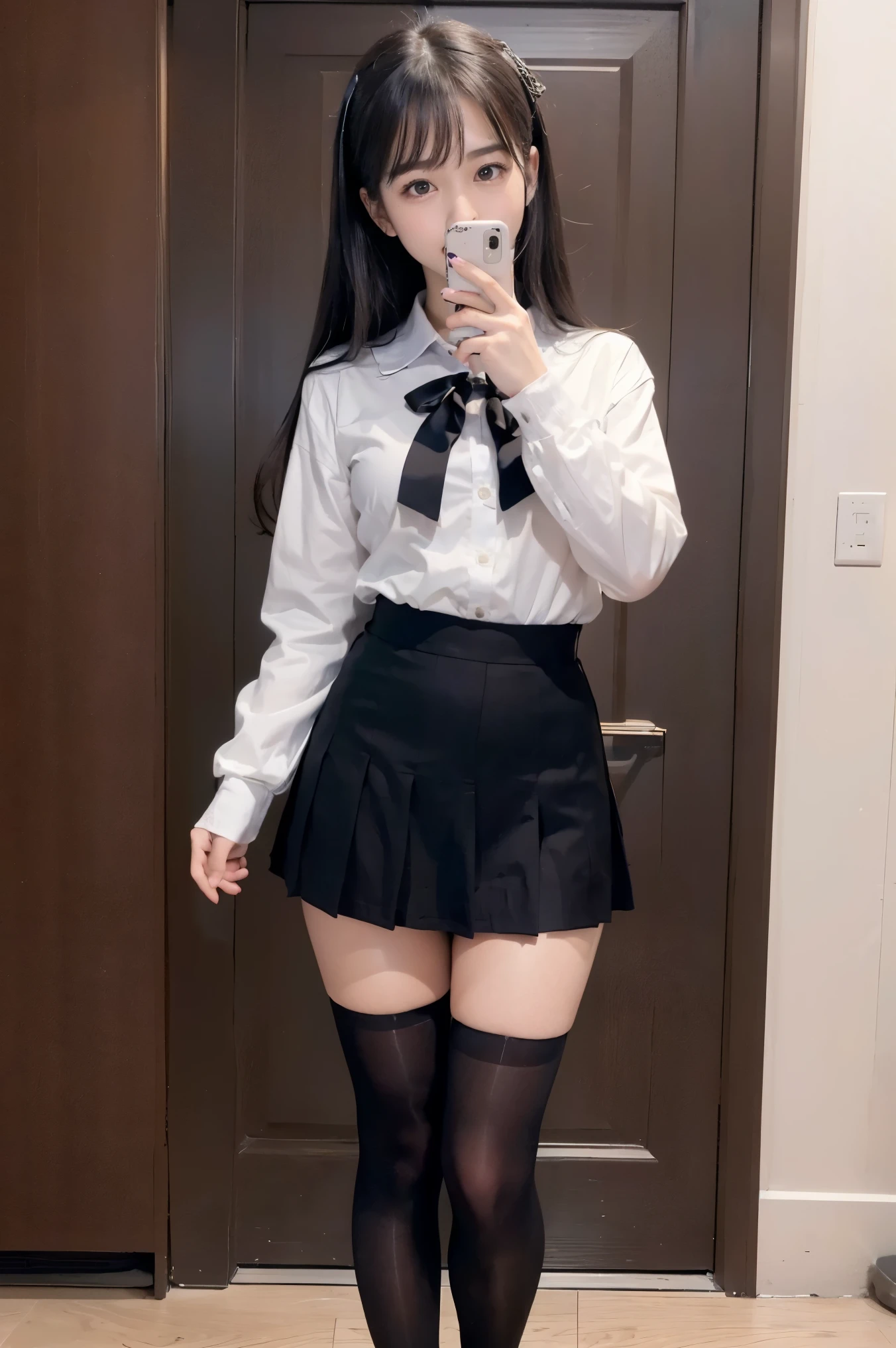 制服 スカート トップ 自 撮り