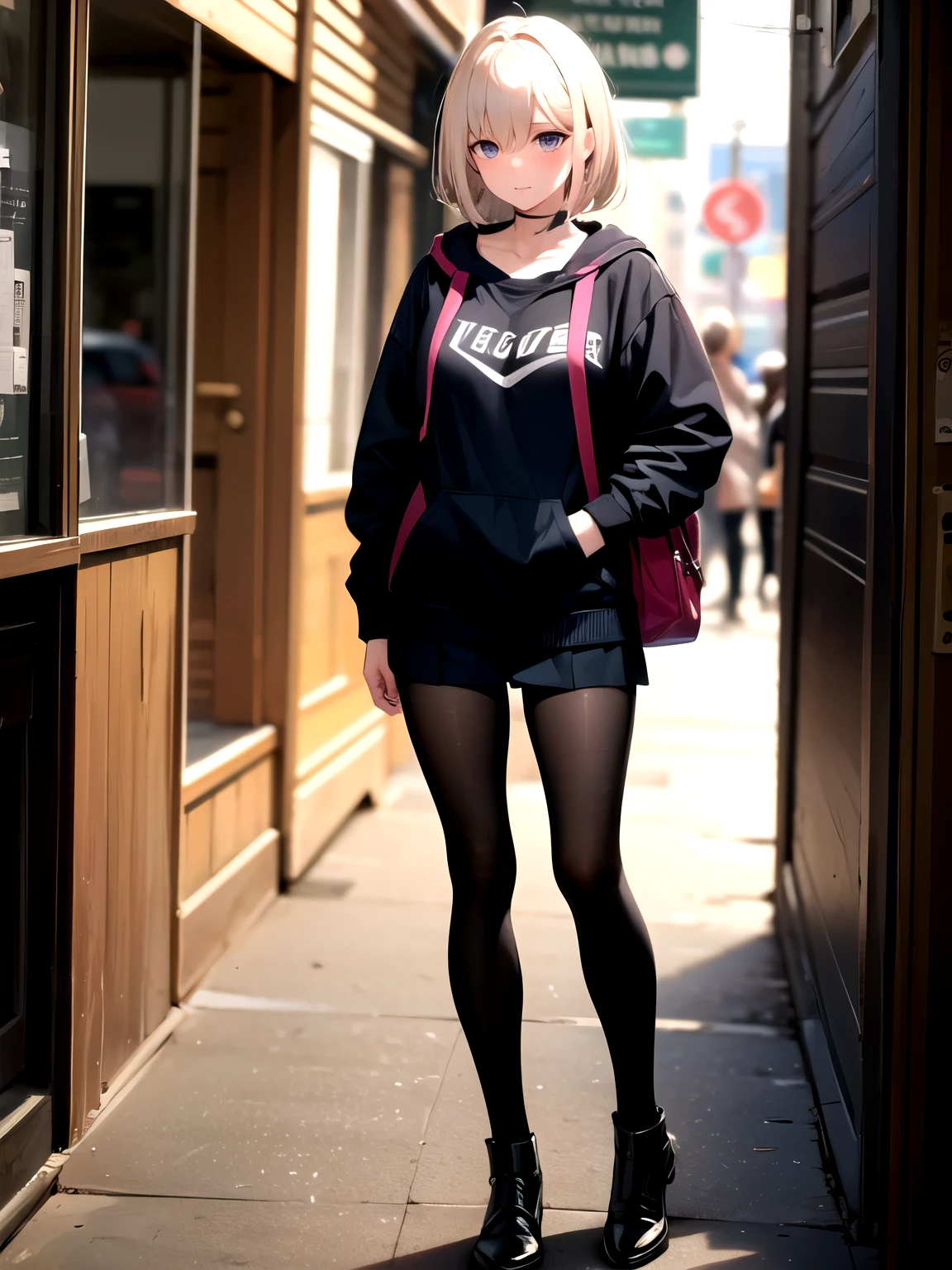 full_body!!, nooks of the eye, nerd girl, eyes are hidden,