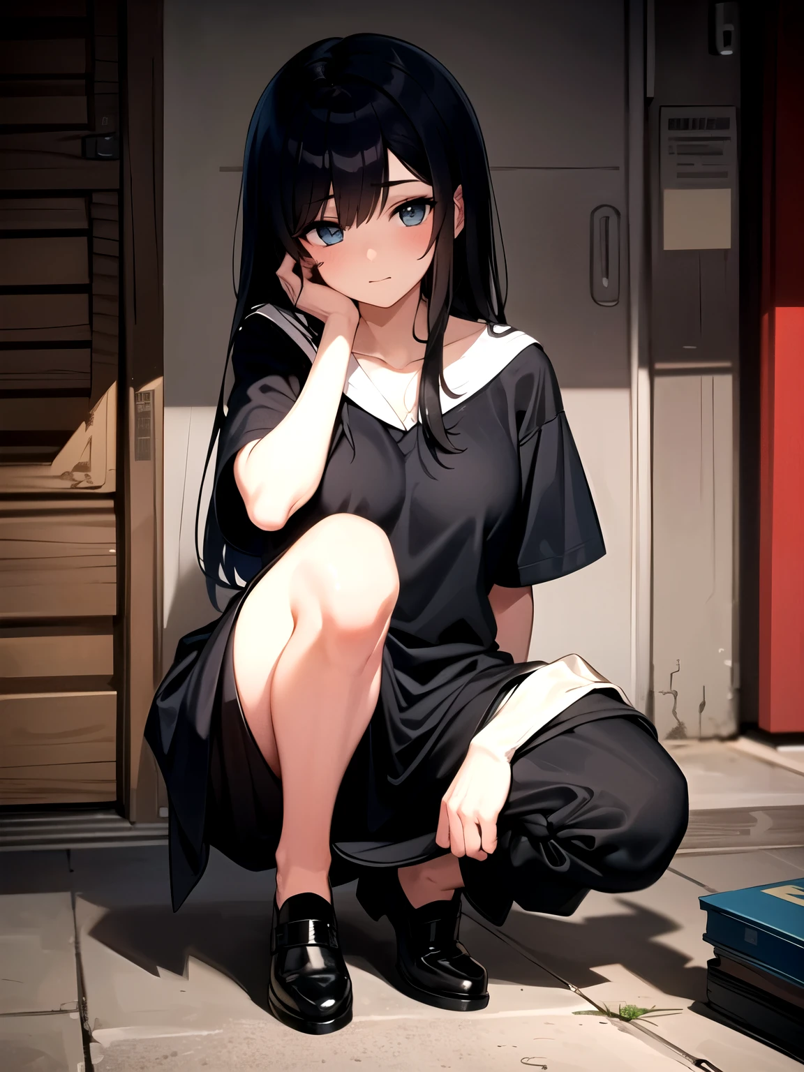 1 persons、girl with,NSFW,pussy,Skirt lift, up skirt, NSFW,1 female、(beautiful eyes finely detailed、Face to detail、masterpiece sidelighting、masterpiece、top-quality、detaileds、High resolution illustration)、((Scene、1 persons)),(TOKYOcty、modern day、Schools、crouching down ,NSFW,pissing、pee、),hi-school girl、japanes、校服、a miniskirt、Takushi、Dressing、Sheer, no-bra、Not wearing panties,cunt、(1 persons、adult-like、Female about 20 years old) ,(1girl in,full body Esbian、frontage、full body Esbian、Beautuful Women,luslous skin、embarrassed from、agitation、), (short-hair、blue eyess、Blue hair)、Peeking from below