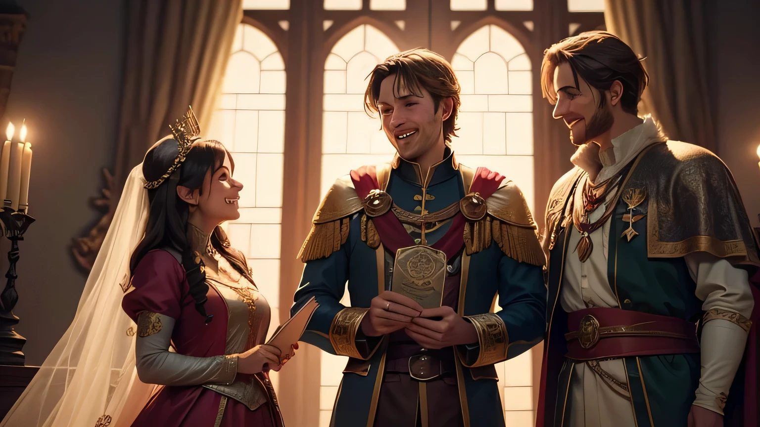 he was warmly welcomed by a kind king and queen. "We celebrate your bravery and wisdom, Tim," declared the king, "You are a friend of the enchanted forest." The castle was filled with laughter and music, and Tim felt a sense of joy and accomplishment he had never experienced before.