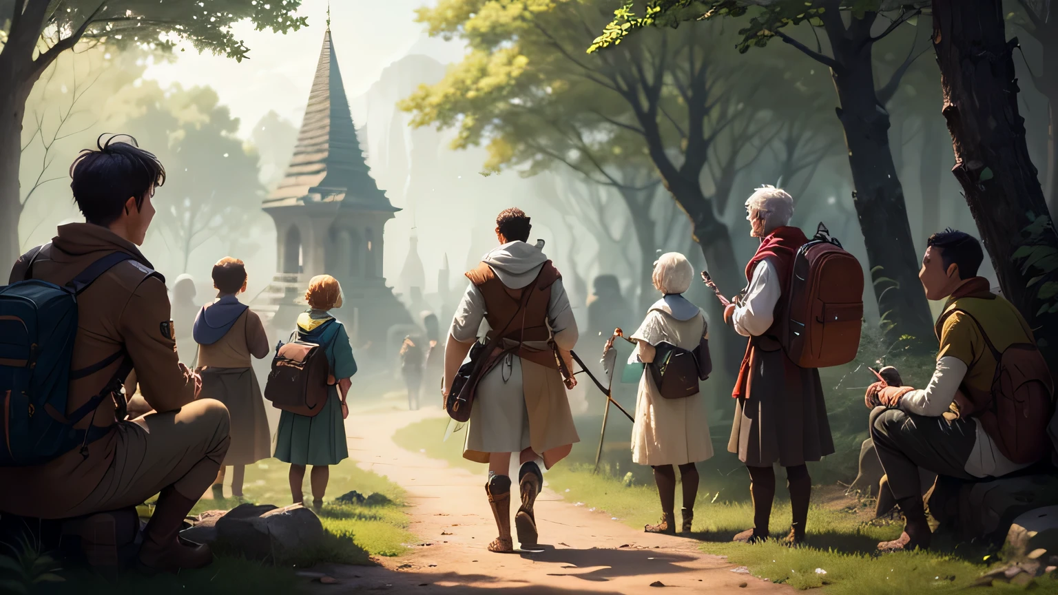 At last, Tim returned to his village, his heart full of magical tales and a bag overflowing with treasures. The villagers gathered around him, their eyes wide with wonder as he shared his incredible adventure. The adventure had taught him the immense value of courage, wisdom, and friendship. Tim's story, filled with magic and bravery, would be a tale that would be passed down from generation to generation, forever echoing the magic of the forest adventure.