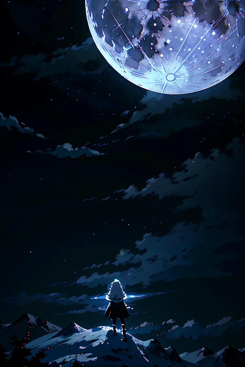 The best sub-height, extremely fine, perfect detail, 4K, 8K, anime wallpaper, NFFSW, night sky, with black background, ethereal cartoon style, moon full, lunar backdrop, moon on sky, moonlit backdrop, on moon, full moon background, with full moon in the sky, moon full, the moon is in the sky, moonlit backdrop, big white moon background, moon, moon on sky, far side of the moon, moon in clouds, white clouds.

Immersed in an ethereal cartoon style, this top-quality masterpiece captivates with its extremely fine details. The 4K and 8K resolution grants it the status of a highly sought-after anime wallpaper, perfect for