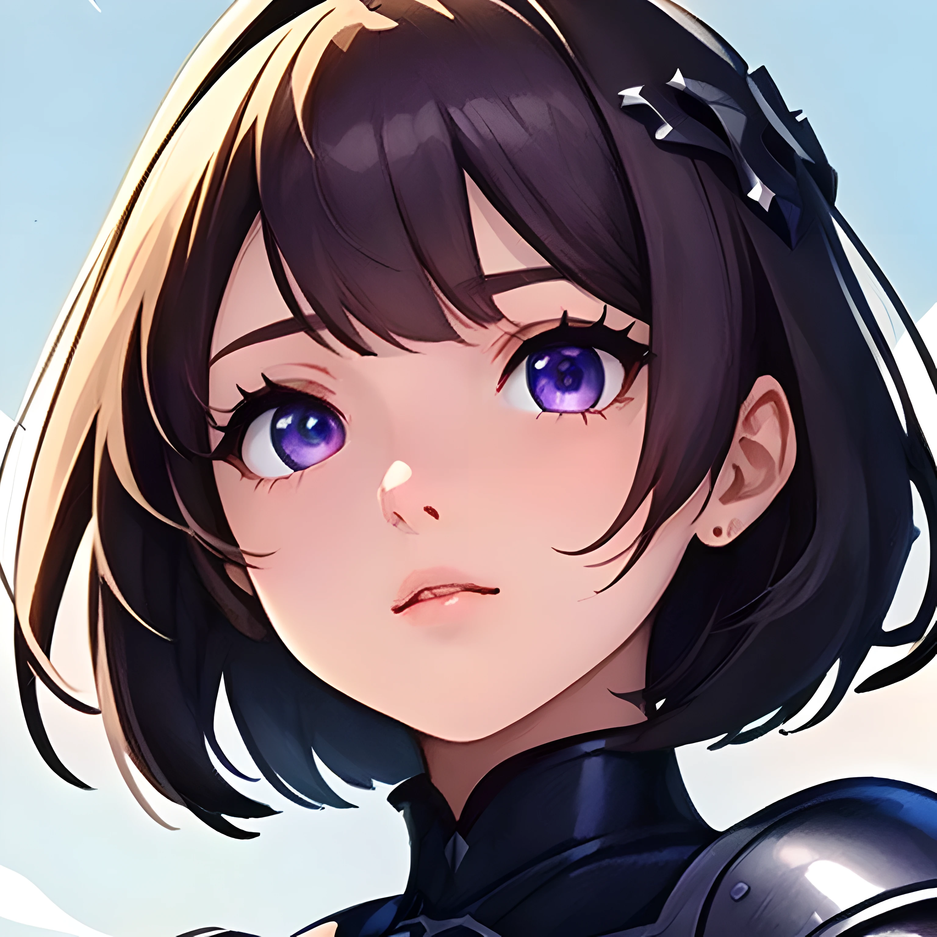 App icon,masterpiece, best quality, very detailed face, silver hairpin, paladin