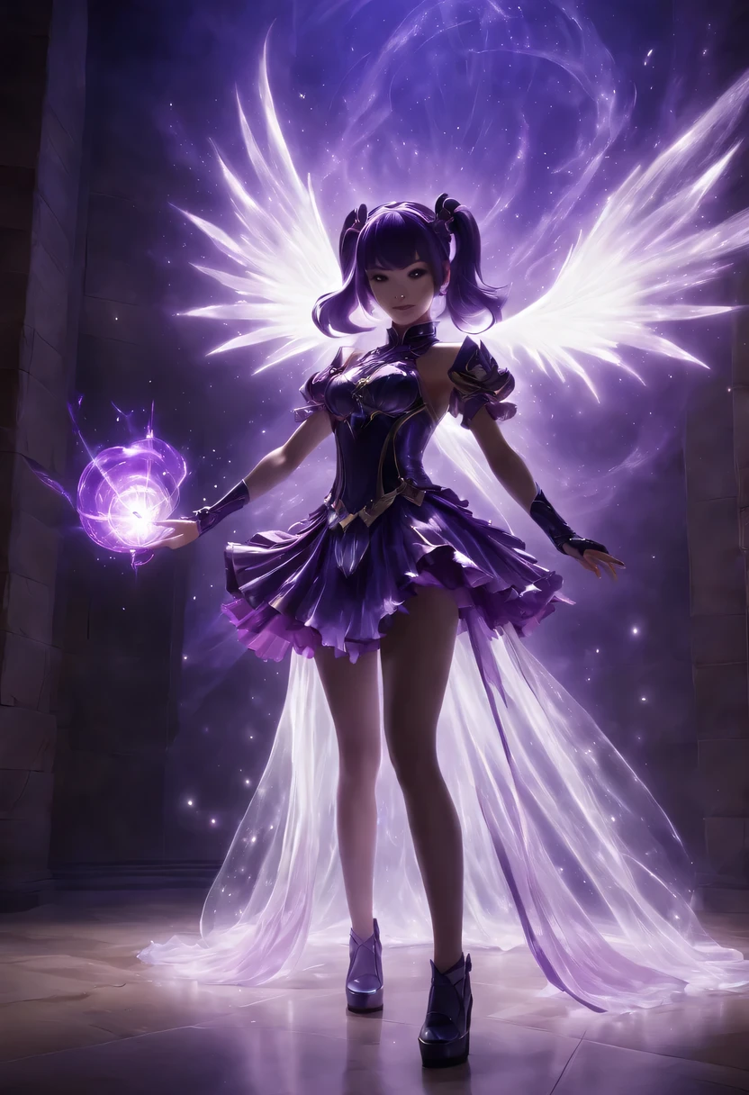 Magic plants， Magical girlfrom the abyss, Magical girl,Blood-red vines stare at the dead souls，charm，，Fear，(Wrapped purple magic lightning:1.5), epic magic power, vines sparkling, Strong current, epic thunderstorm, Strong visual impact, Surrealism, crazy, whimsical, Octagon rendering, complicated,