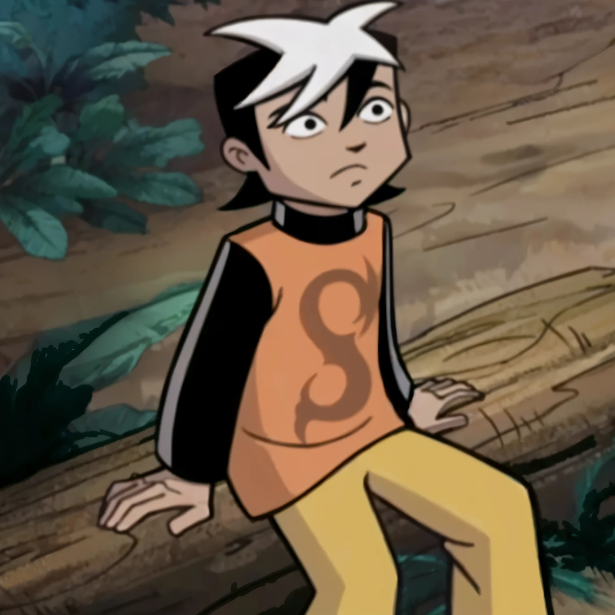 1boy,solo,lookind at viewer,black eyes,sitting,high quality,8k