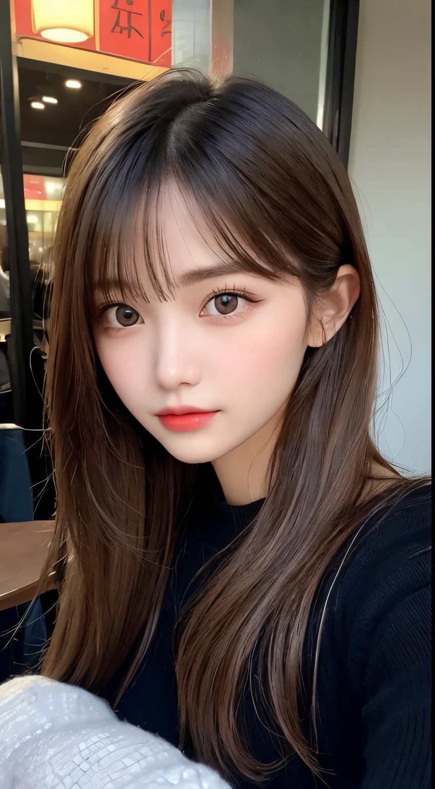 table top, highest quality, shape, Super detailed, finely, High resolution, 8k wallpaper, 完璧なダイナミックな構shape, beautiful and detailed eyes, Latest trend fashion Tokyo winter wear,medium hair, small breasts, natural color lip,20 year old girl、midnight、beautiful and detailed face、perfect and beautiful face、slim face and style,spread your arms wide,Big eyes,Take a photo from below the knees at a face angle、small face、beautiful detailed face、perfect and beautiful double eyelids