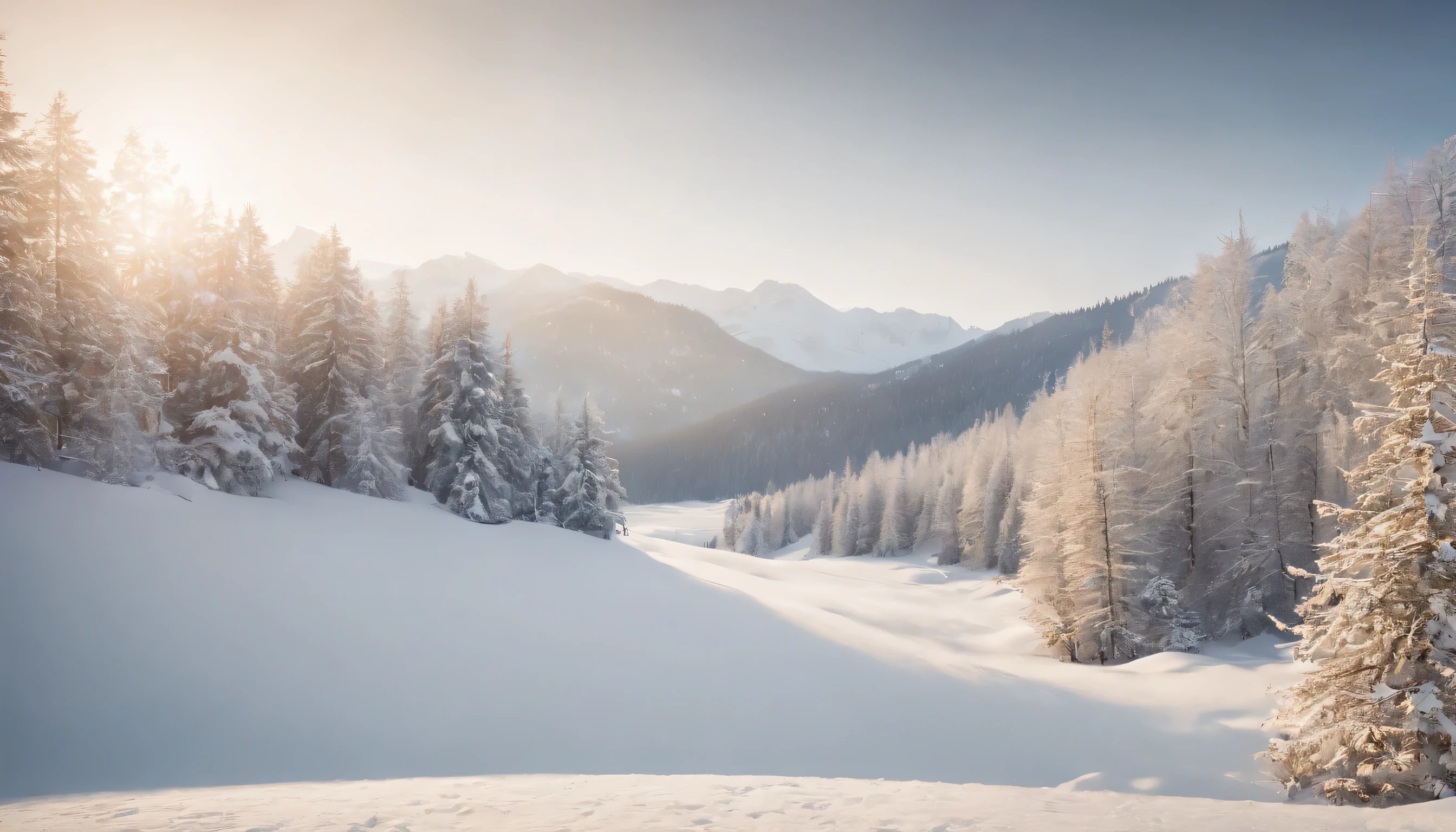 (Highly detailed CG Unity 8K wallpaper、masterpiece、highest quality、Super detailed)、(best lighting、best shadow、very delicate and beautiful)、highest quality、8K、Detailed facial depiction、masterpiece、highest quality、clear image quality、Photo of snowy scenery seen from the window