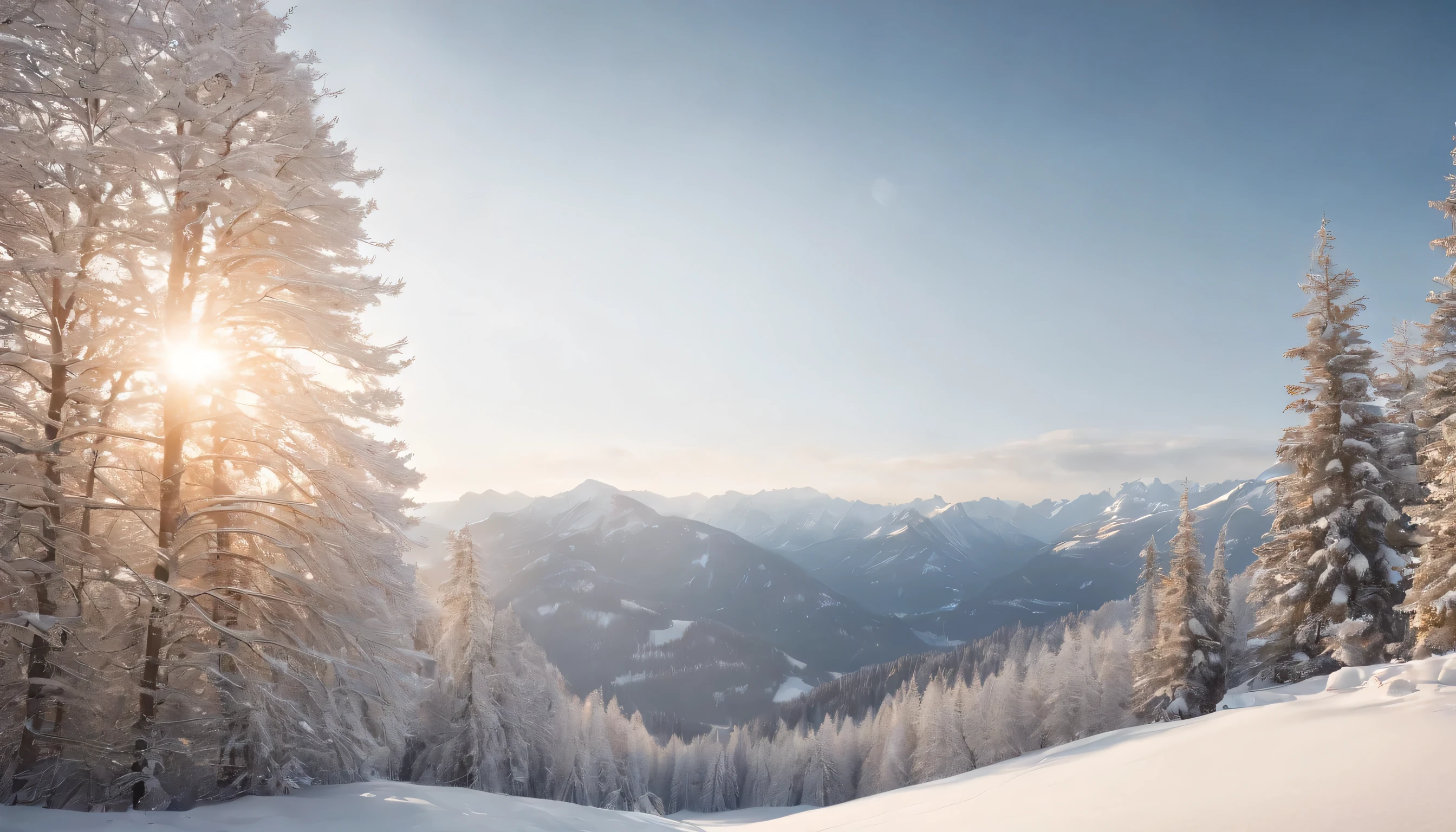 (Highly detailed CG Unity 8K wallpaper、masterpiece、highest quality、Super detailed)、(best lighting、best shadow、very delicate and beautiful)、highest quality、8K、Detailed facial depiction、masterpiece、highest quality、clear image quality、Photo of snowy scenery seen from the window